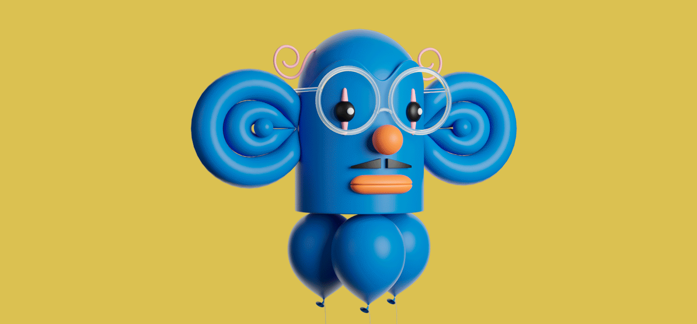 3D art artwork branding  Character Circus Collection Digital Art  nft Totem
