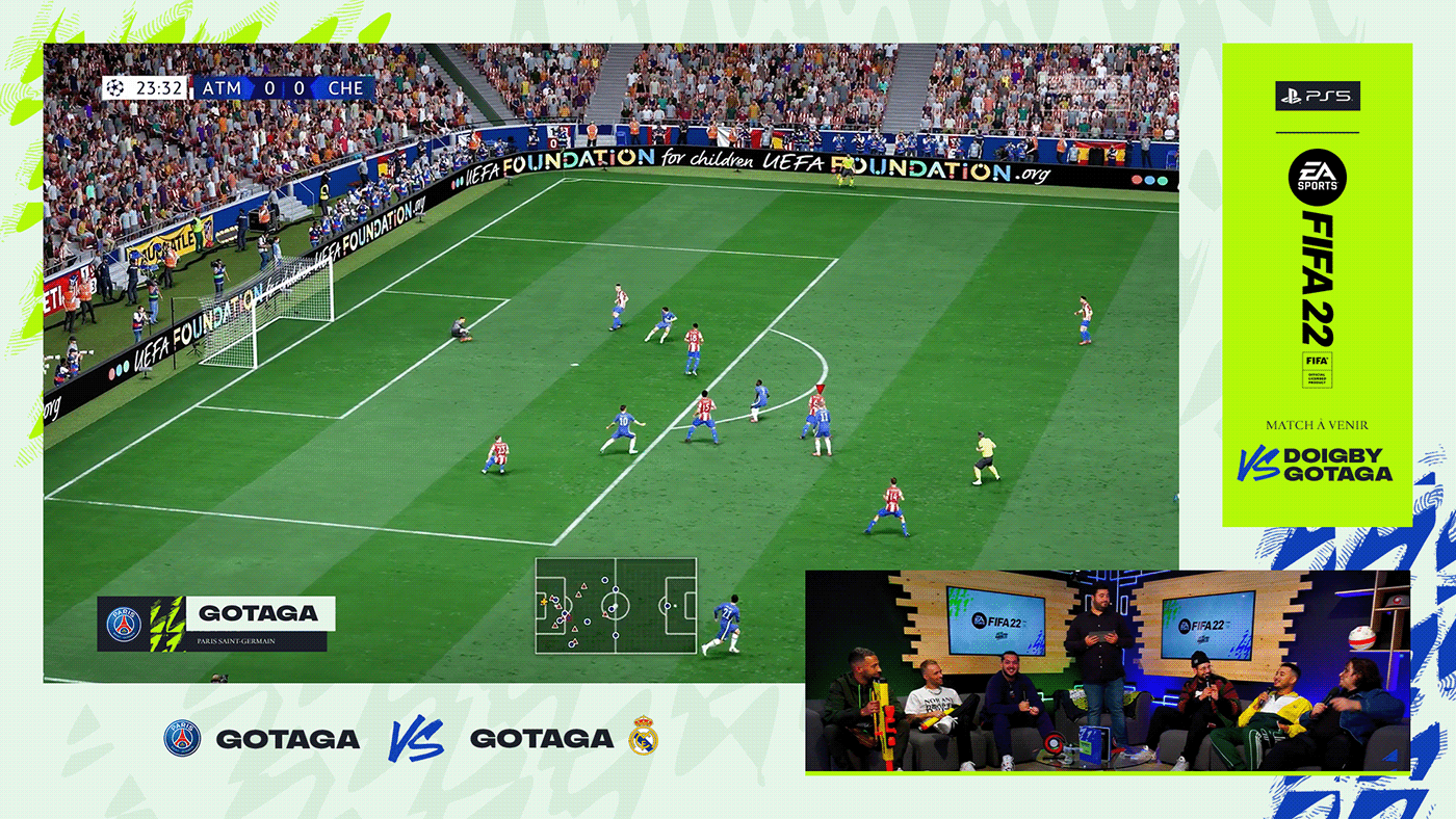 esports FIFA Gaming Gotaga livestream Overlay rap SCH Twitch Squeezie