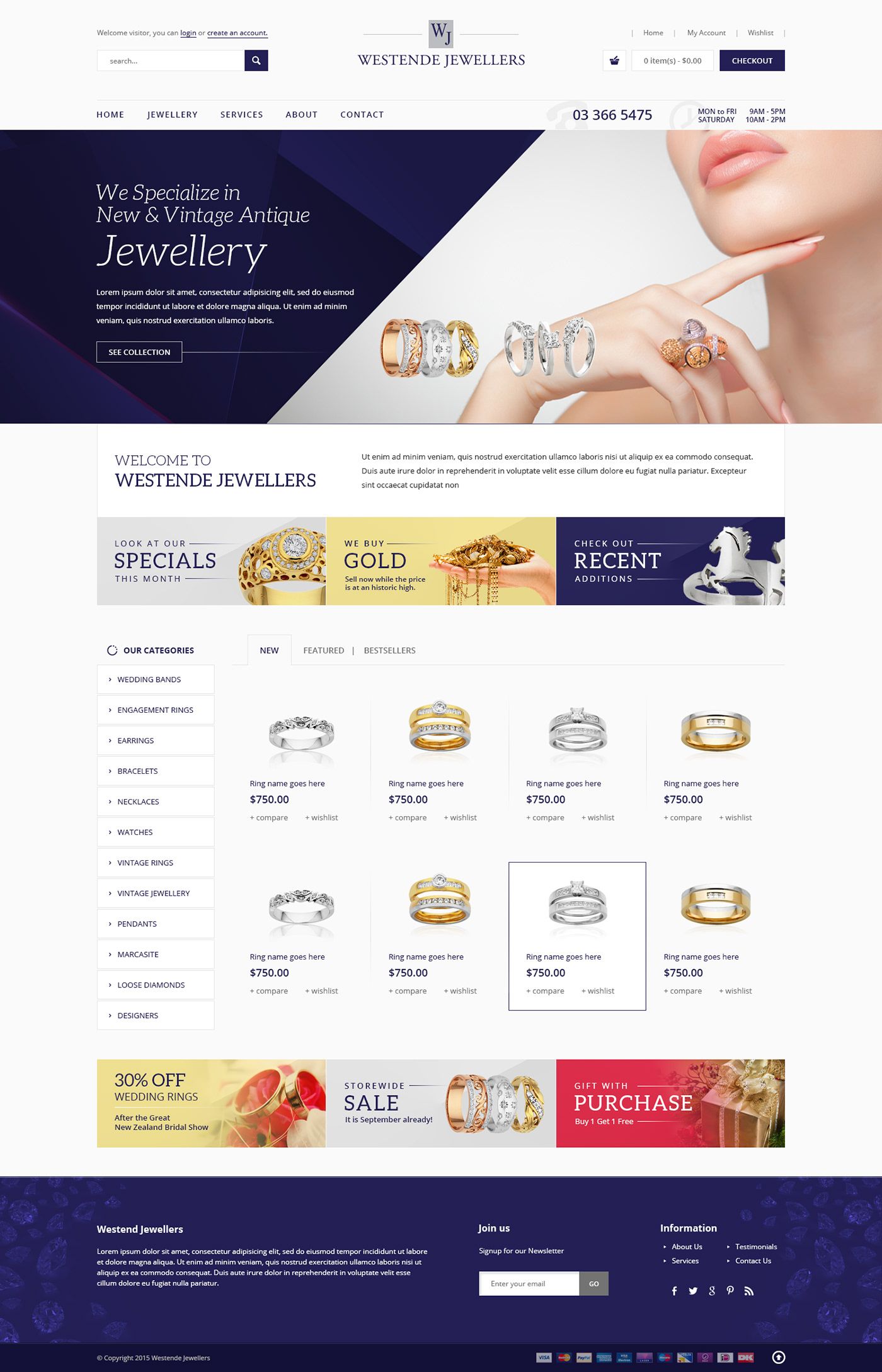 black gold jewelry luxury modern ring silver Web Design  Website White
