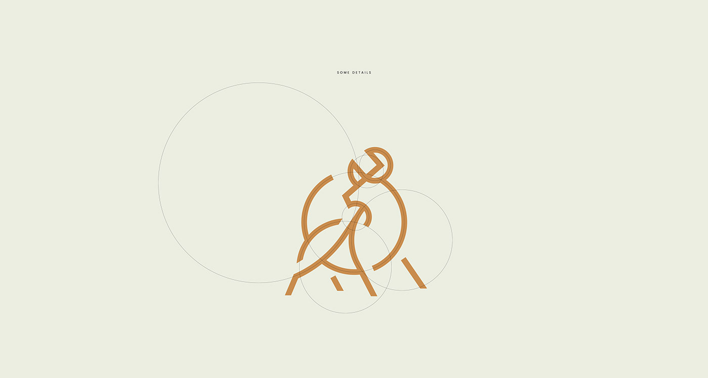 animal geometry grid line art logo logofolio minimal symbol