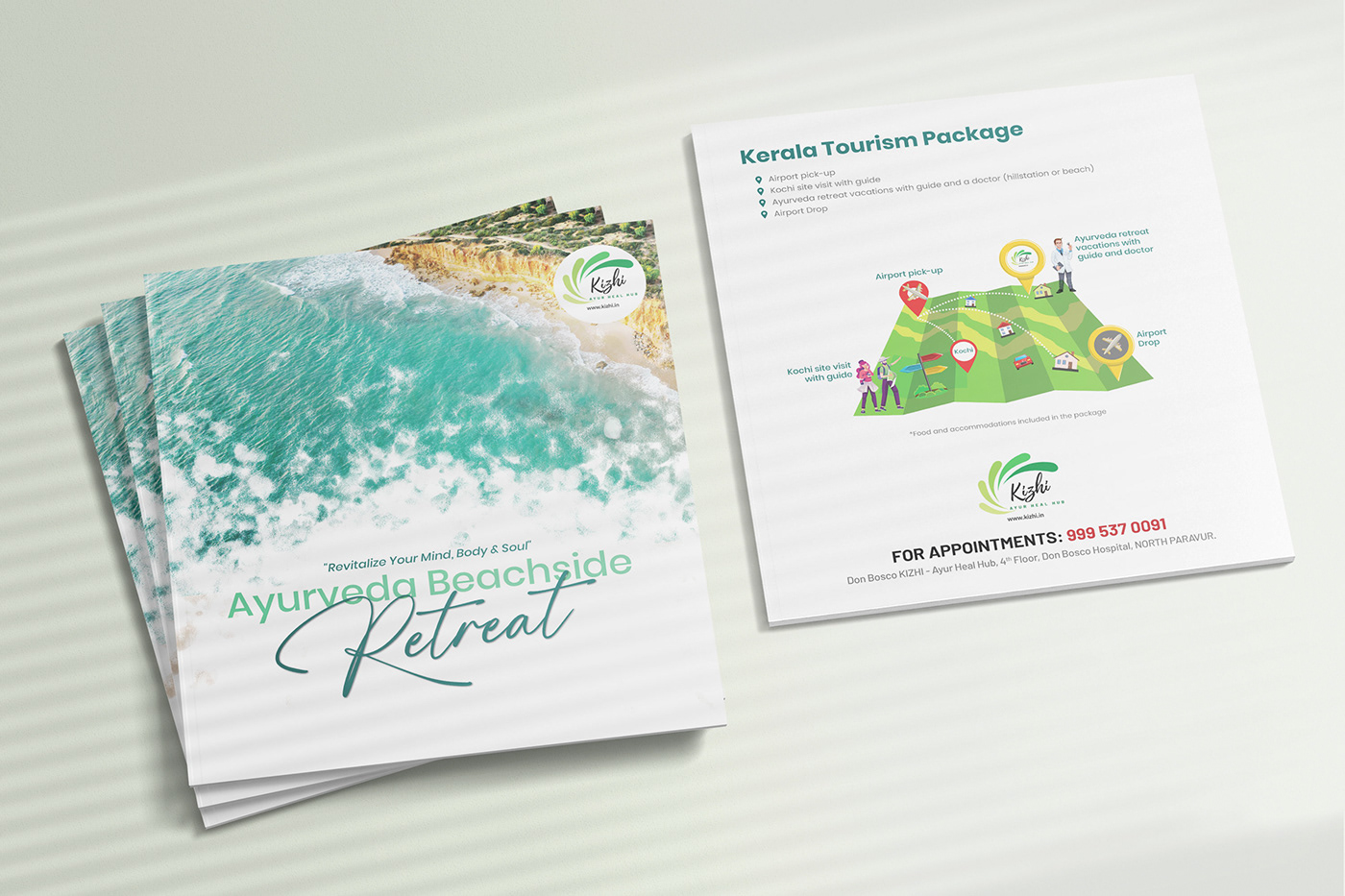 design brochure brochure design ayurveda aesthetic art Graphic Designer Advertising  booklet design Ayurveda ads