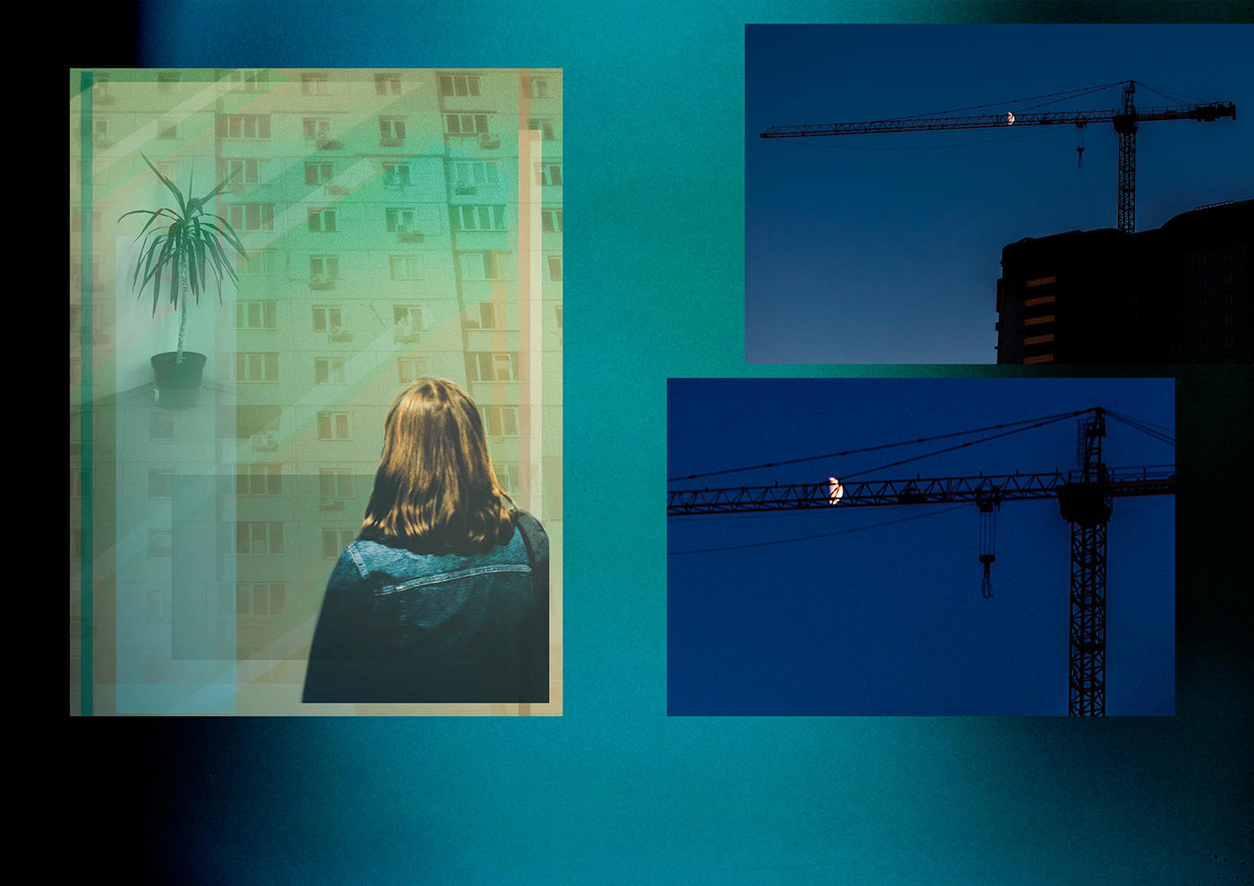 night photography Street photobook night collage artwork