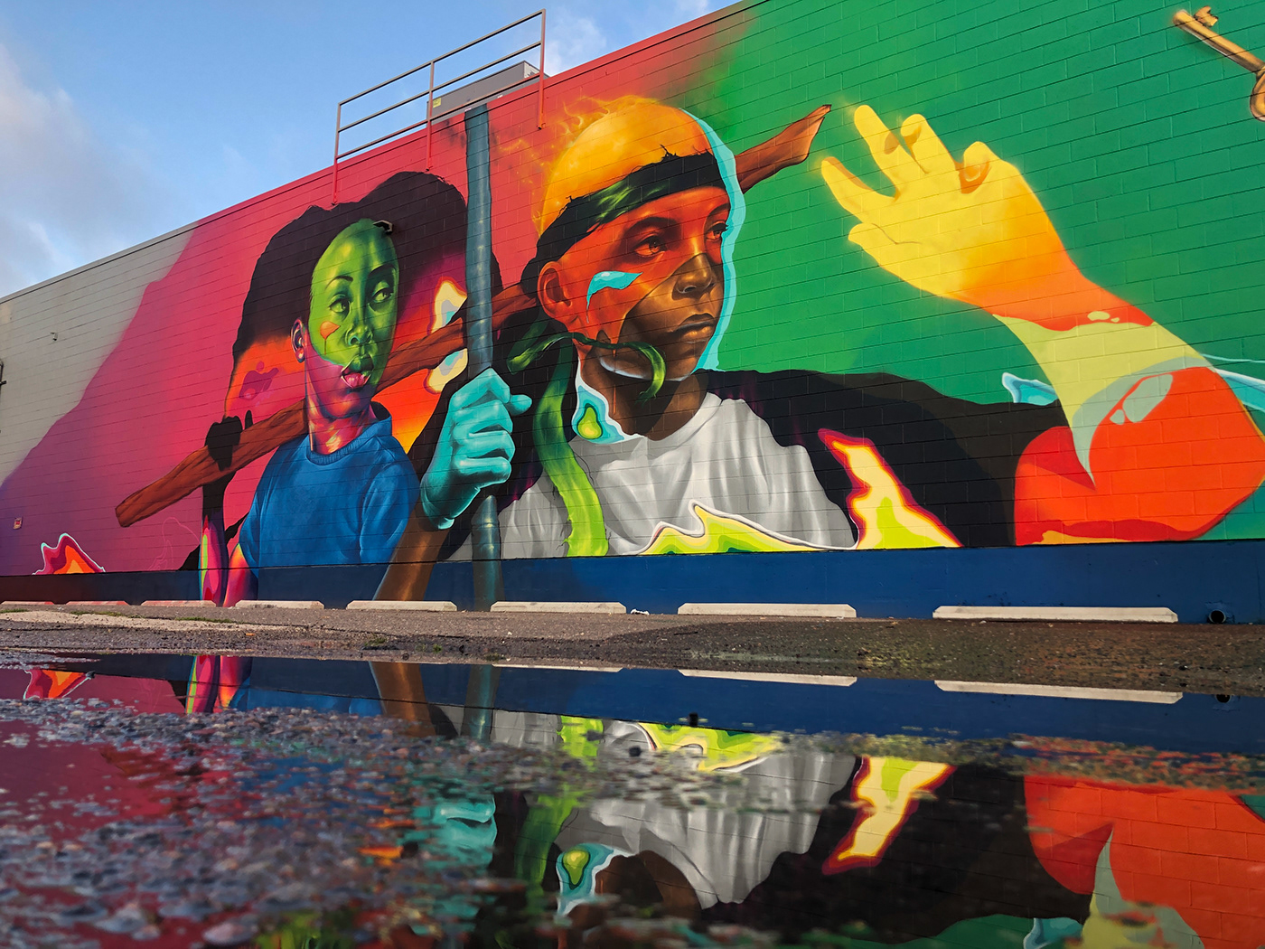Mural Street Art  denver Colorado urban art Muralist portrait artist
