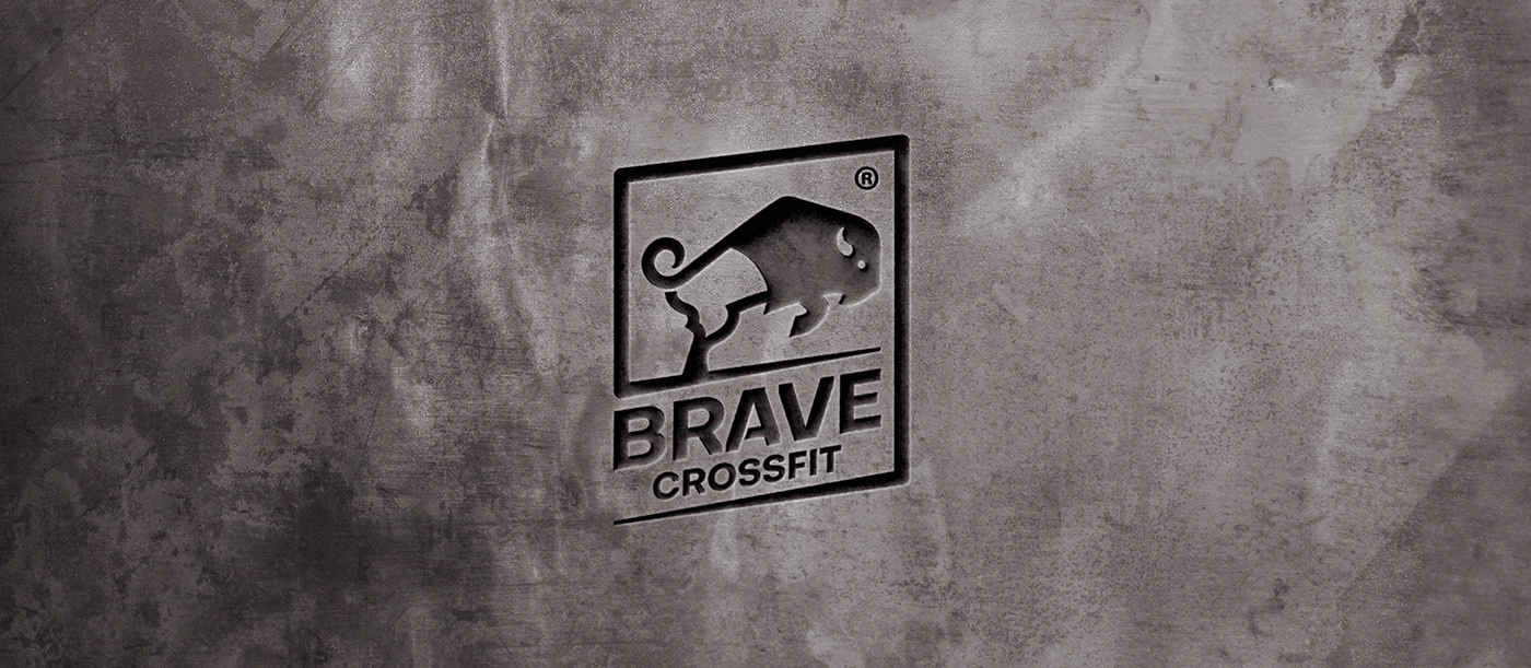 brand identity Brave Buffalo Crossfit fitness gym logo sports Sportswear