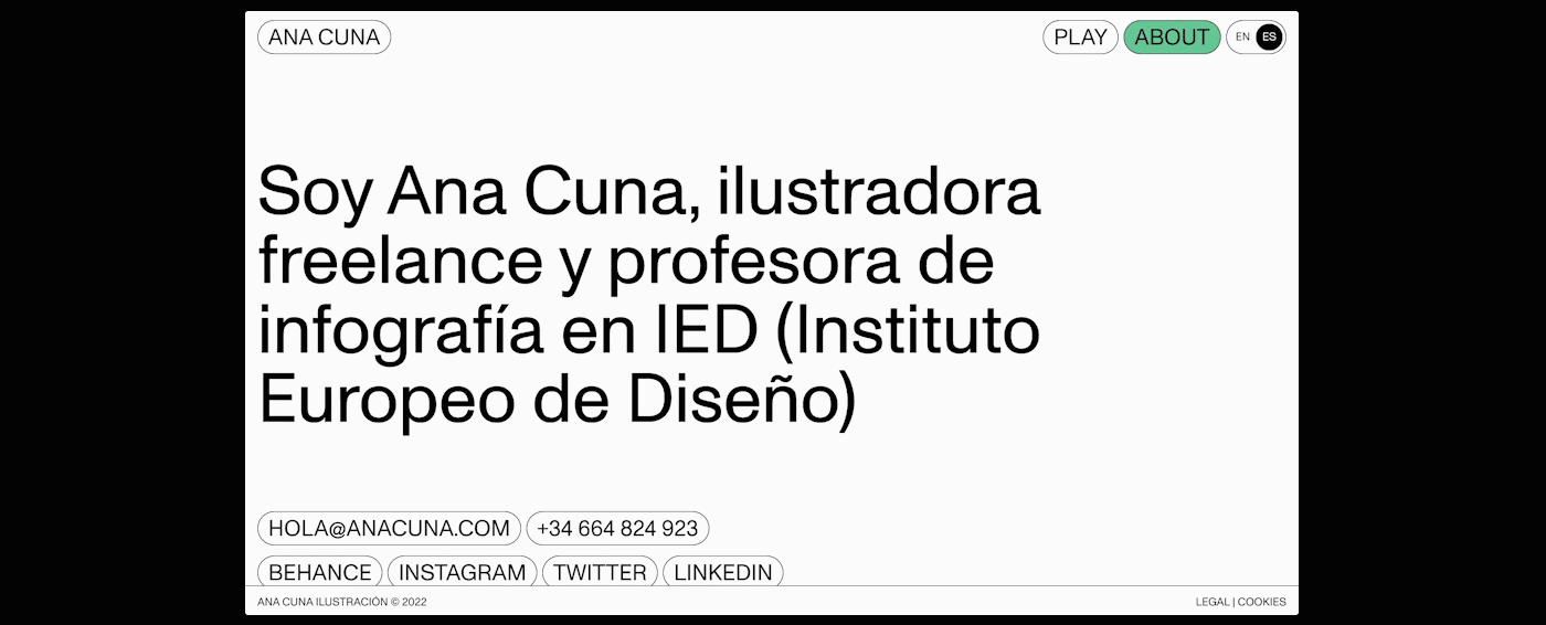 Ana Cuna color game ILLUSTRATION  play portfolio UI ux Web Design  Website
