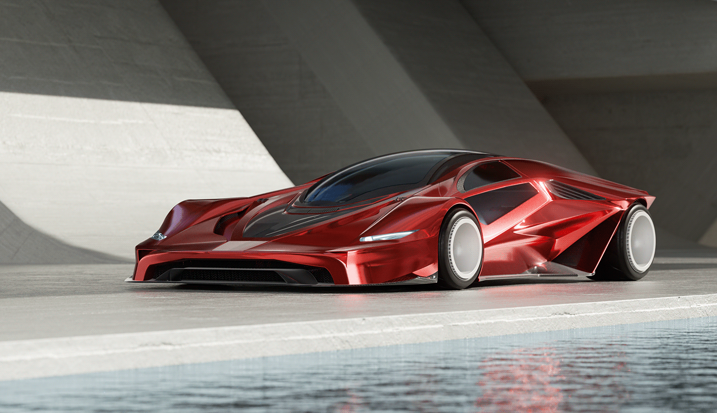 3D artwork automotive   car concept art design moi3d sci-fi supercar veichle