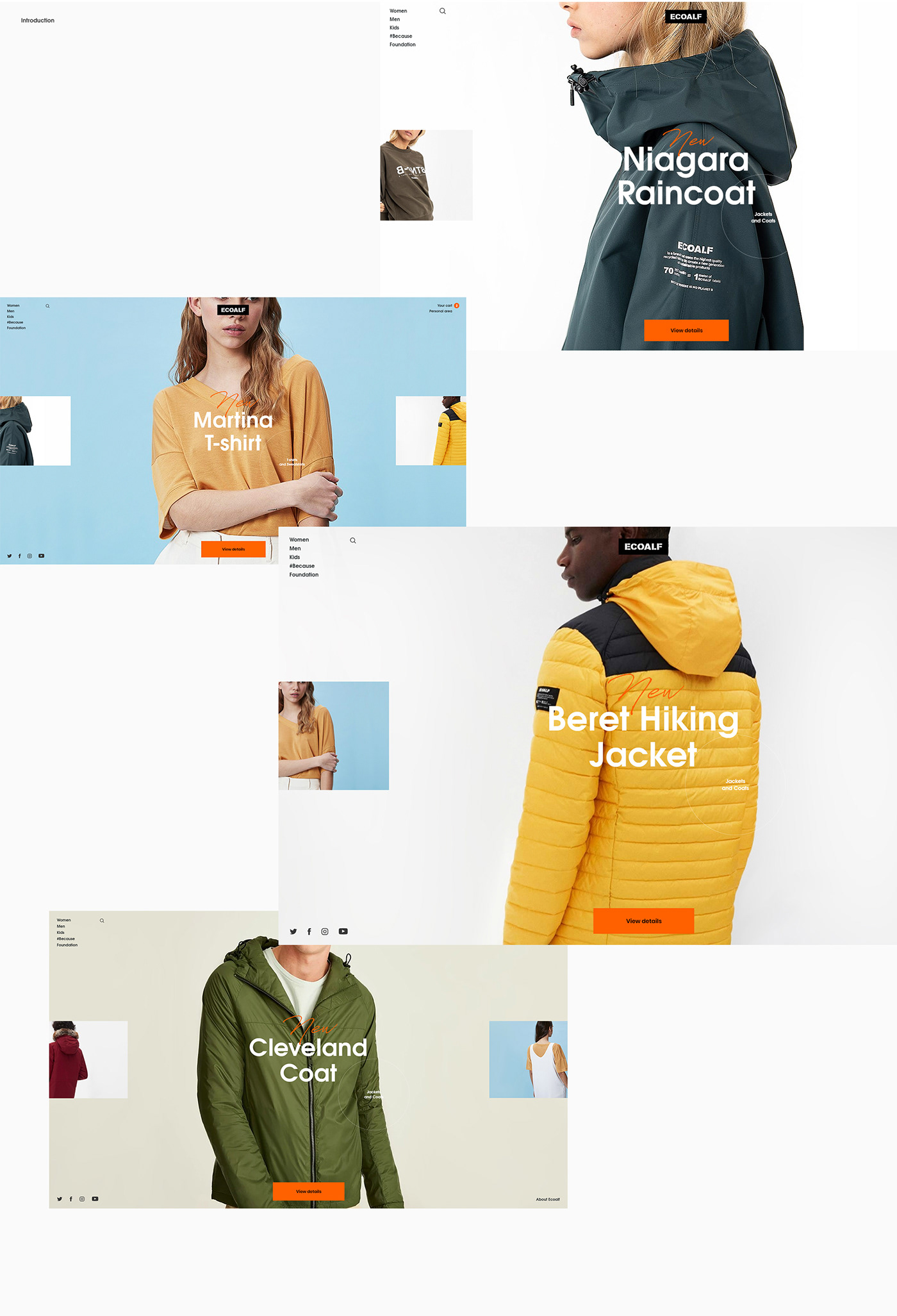 store Clothing clothes Ecommerce Fashion  Web concept e-commerce mobile design