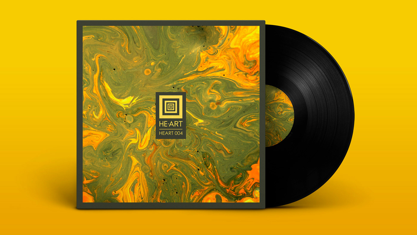 ink cover vinyl marbling Collection music electronic Label techno art direction 