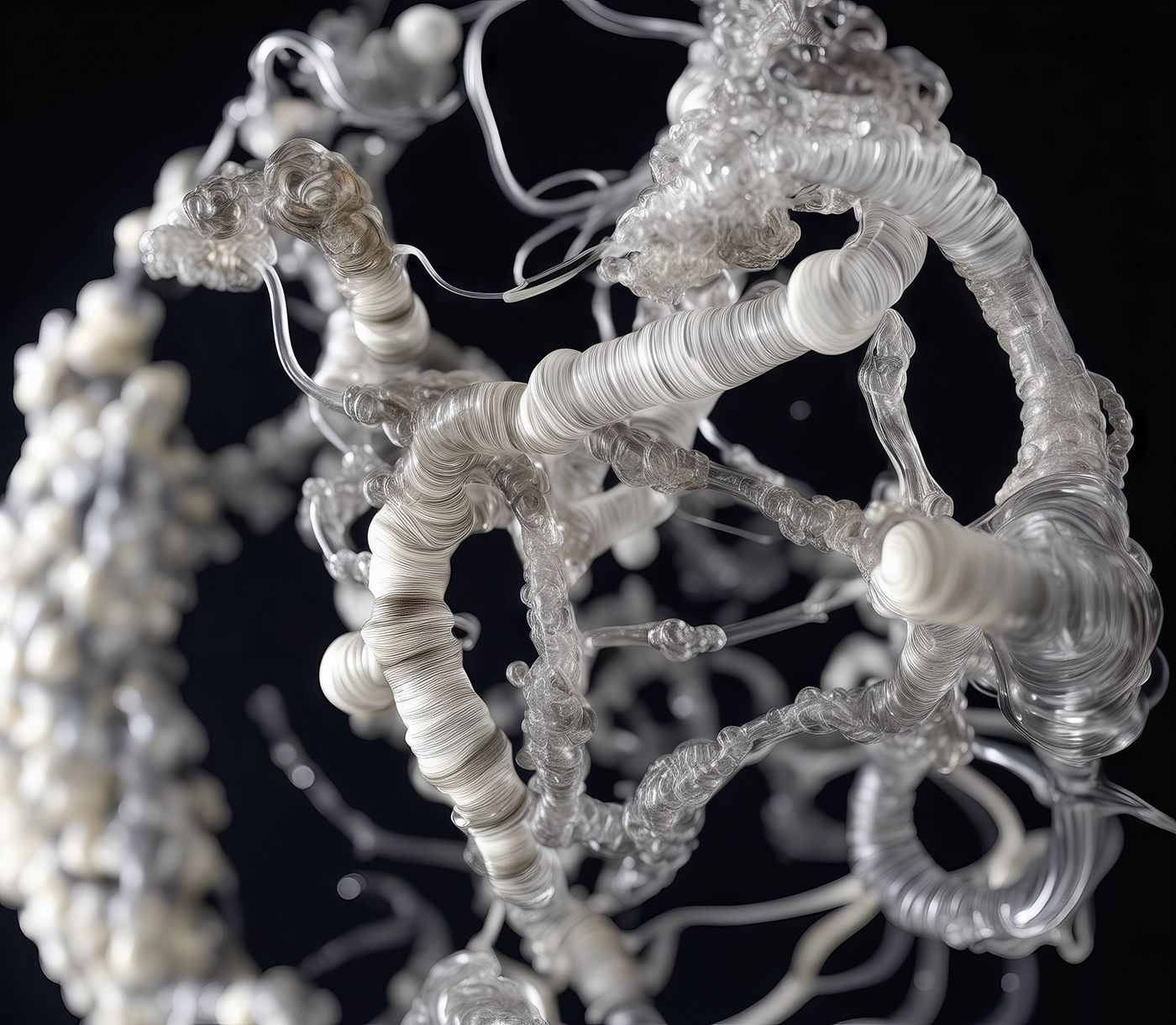 Digital Art  contemporary art science biology 3D Nature art synthetic Life Technology ai