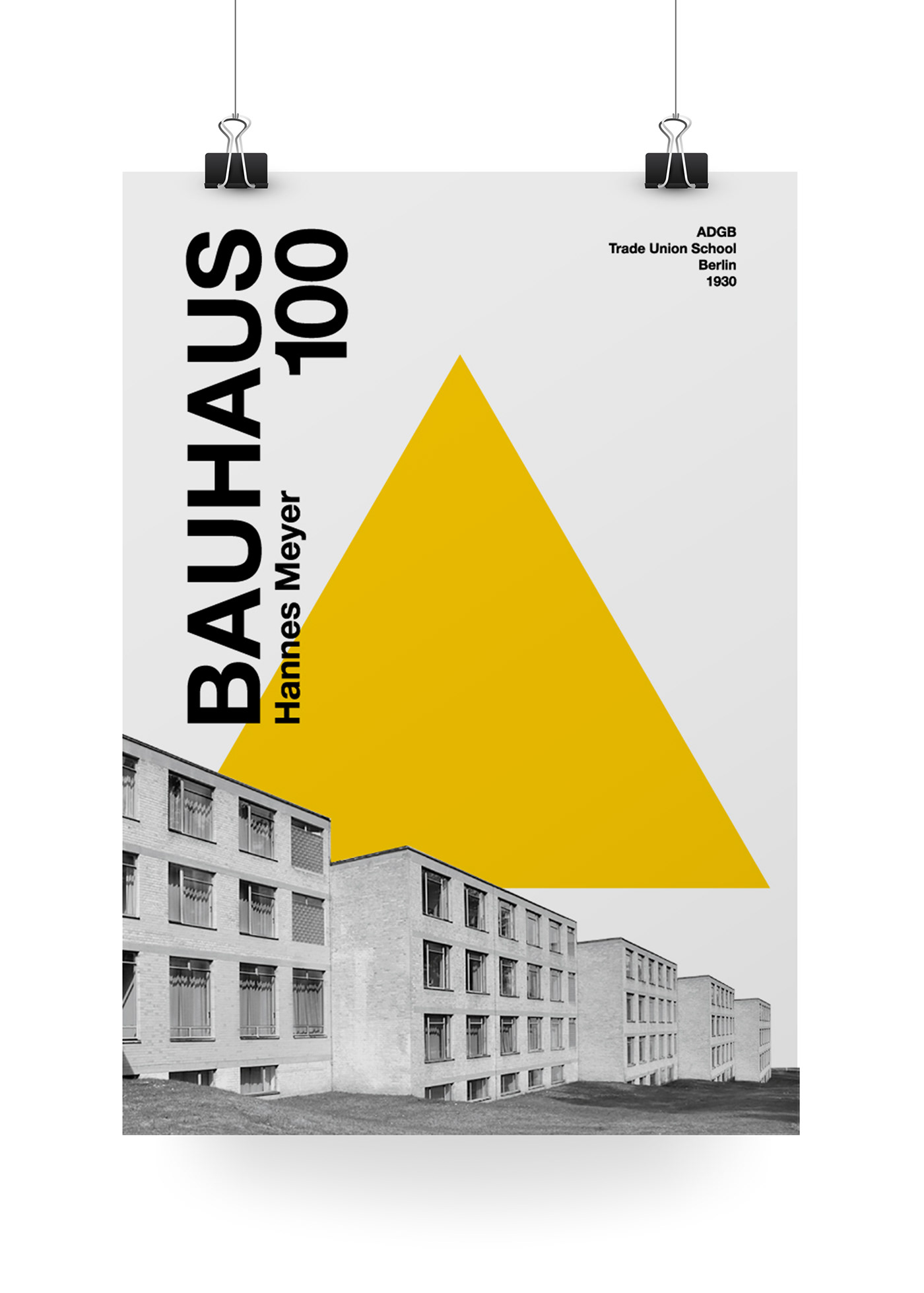 poster bauhaus gropius miesvanderrohe Hannes Meyer architecture helvetica Russia functionalism