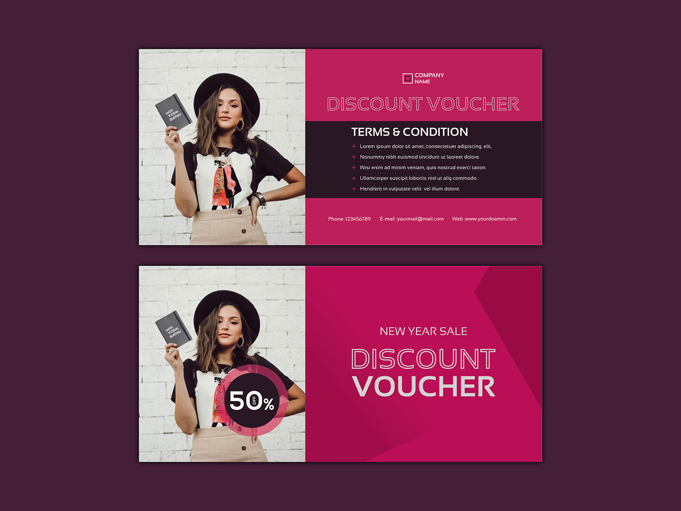discount voucher design gift gift template Clothing Voucher Design magento Responsive Website grapgic