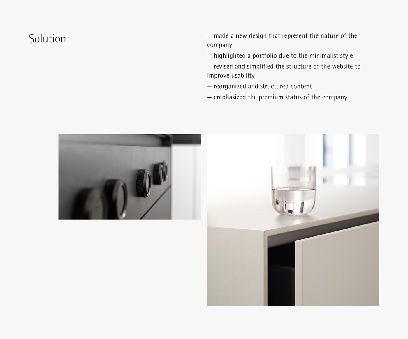 Interior kitchen mobile UI/UX user interface