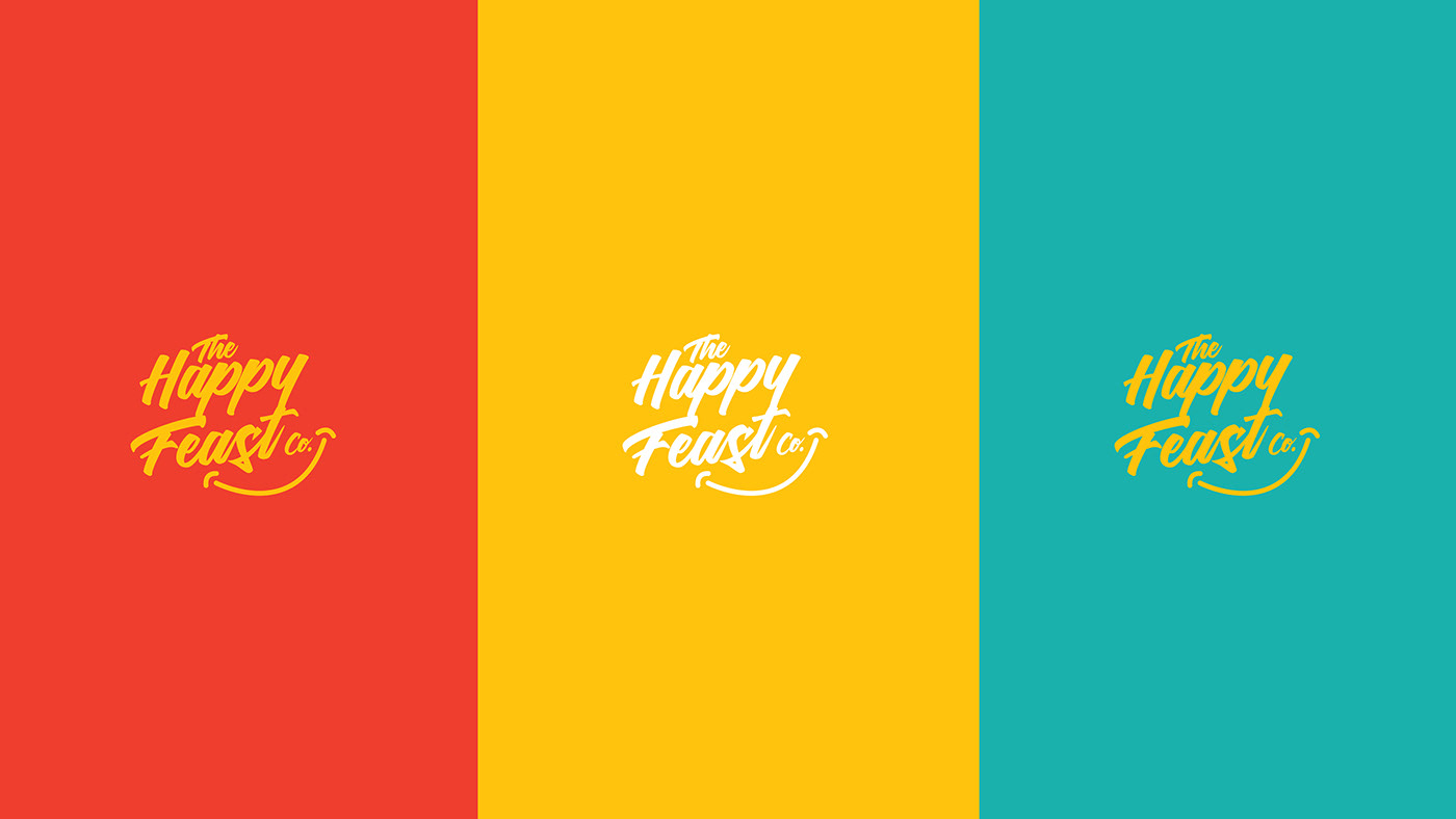happy feast Startup Farms Fusion Food Food  Restaurant Branding happy Packaging