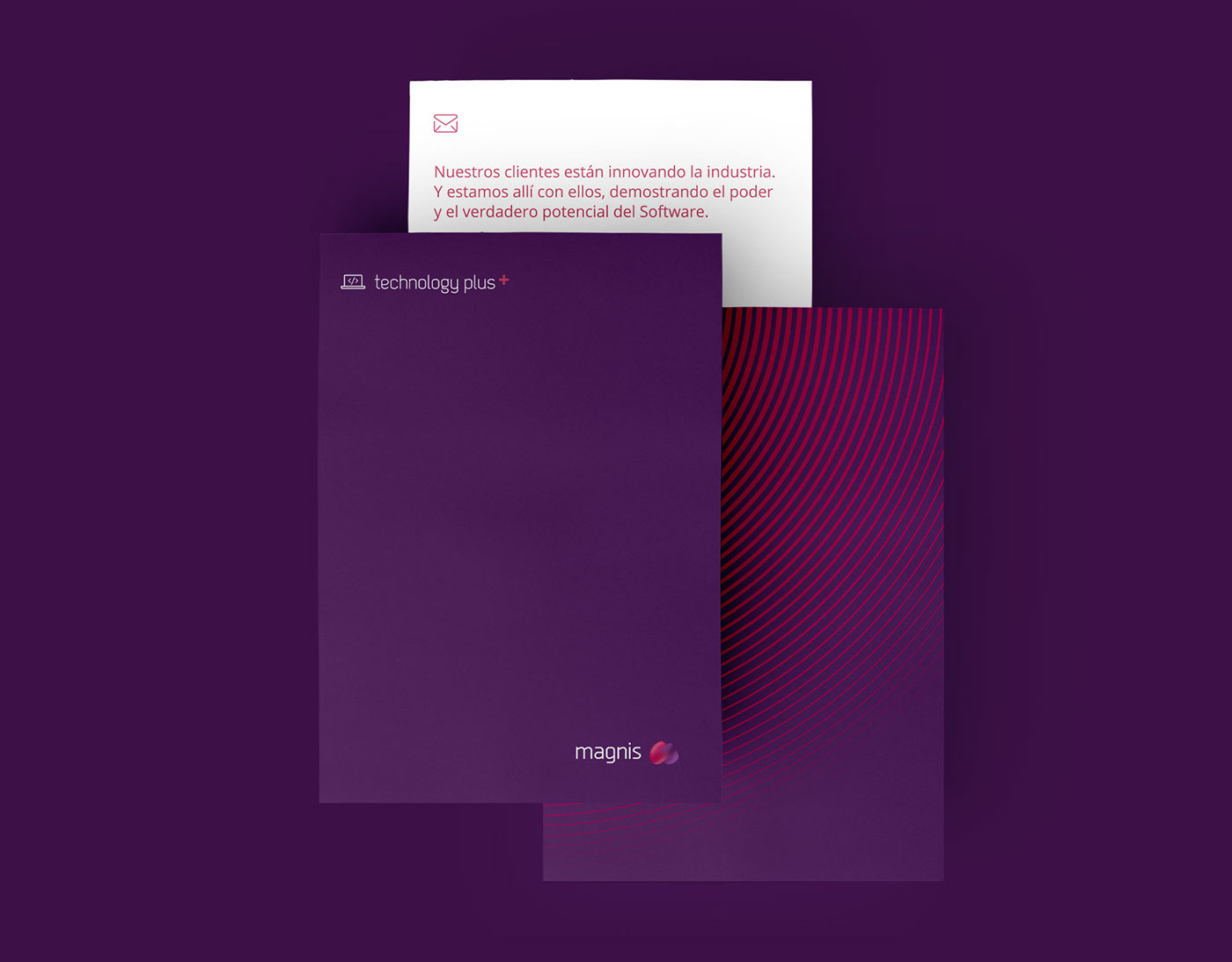 Icon design, brochure and institutional folder for Magnis