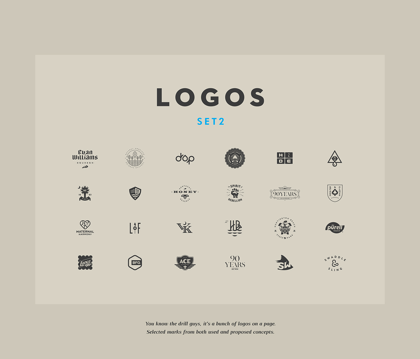 logo logofolio logos brand identity type lettering symbol Icon Logotype Whiskey sharks dog carolina comite