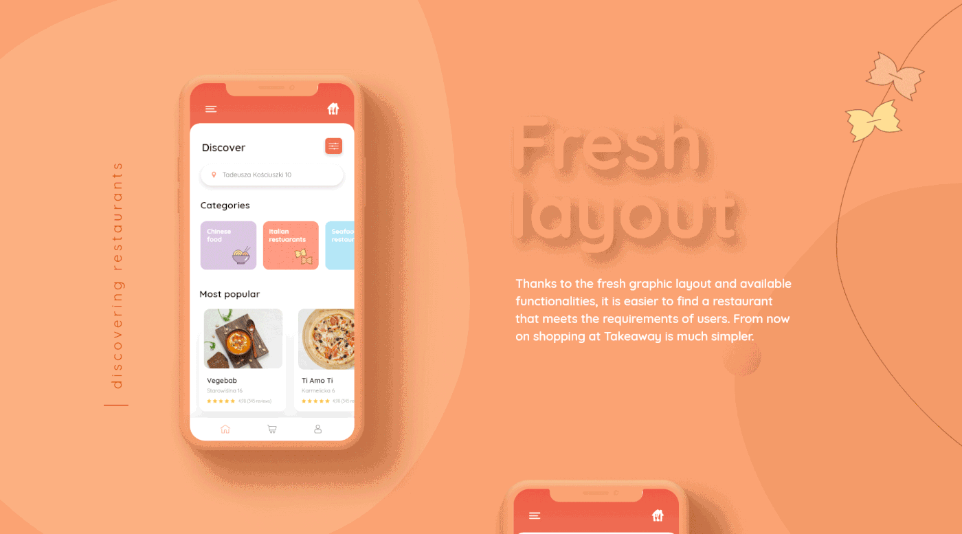 Food  food delivery trend clean ux Web animation  app mobile interaction