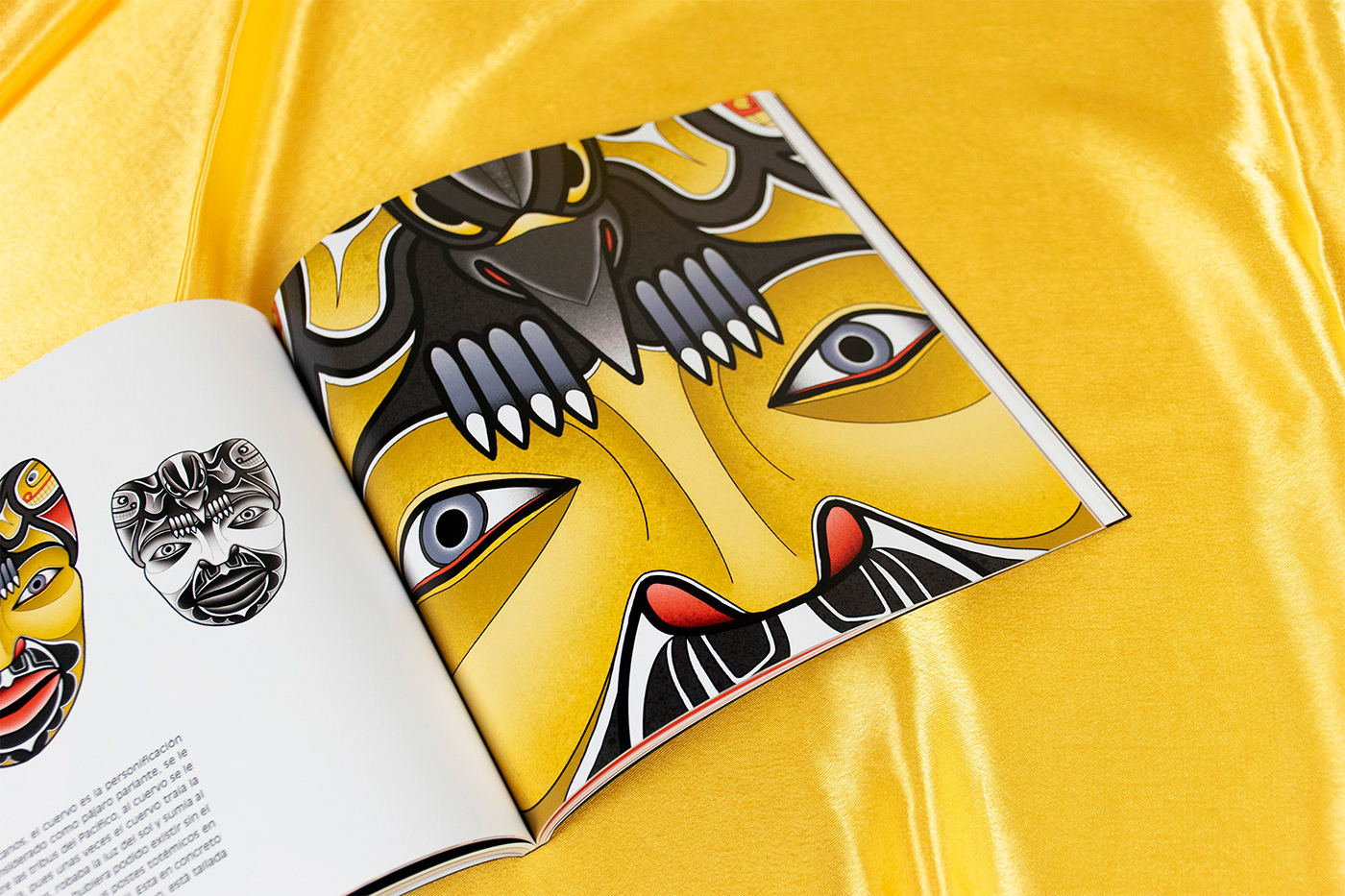 libro editorial mascara mask mukahuta ilustracion Illustrator art world cultura