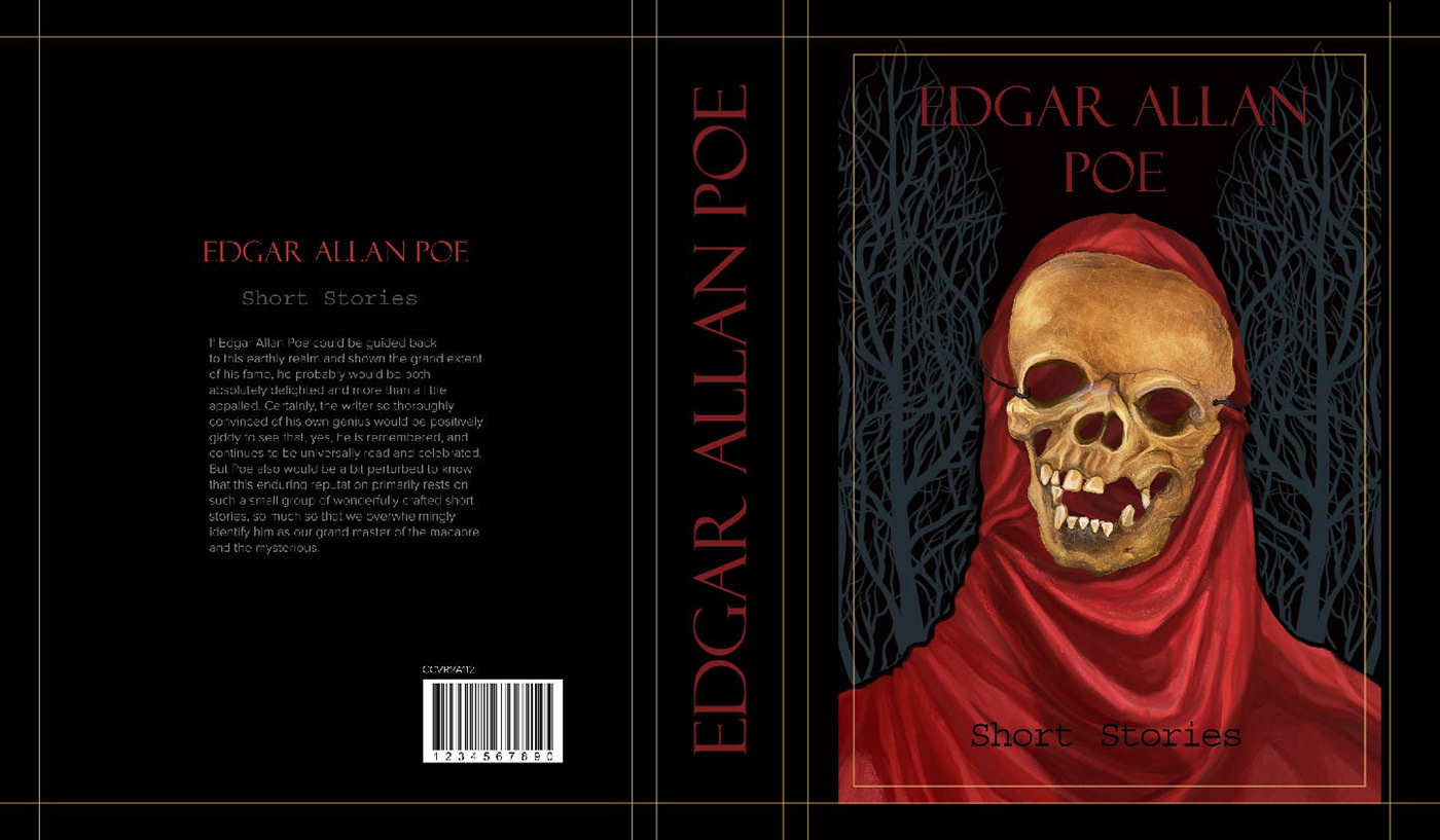Usher cover artwork digital illustration horror Landscape book cover book design dark Edgar Allan Poe