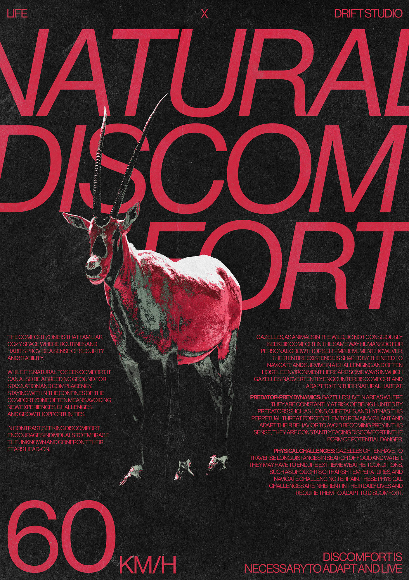 design poster Poster Design typography   Social media post drift