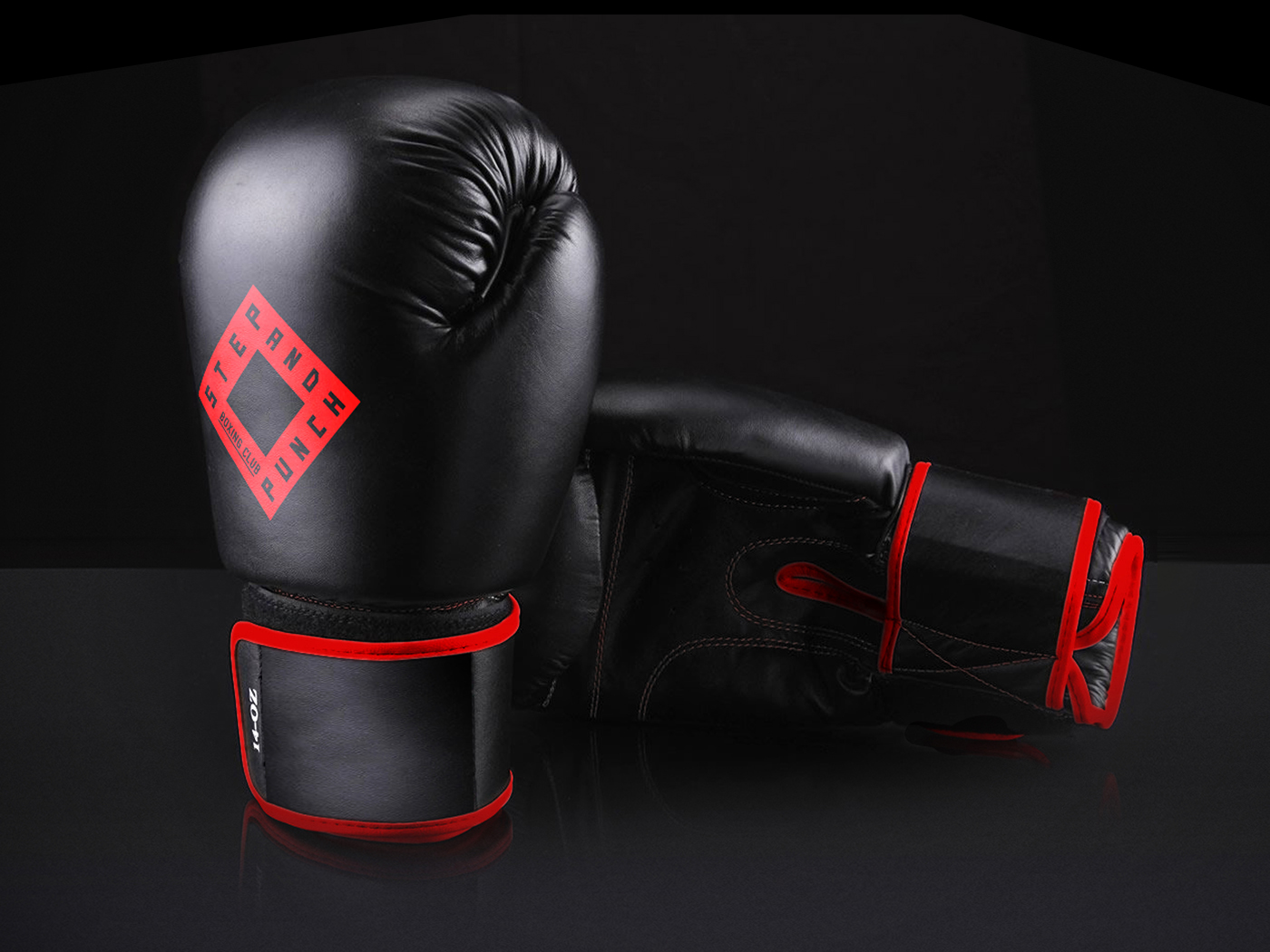 rhombus Boxing sports constructivism Clarendon neon fight ring punch black red geometric brutal diamond  fitness
