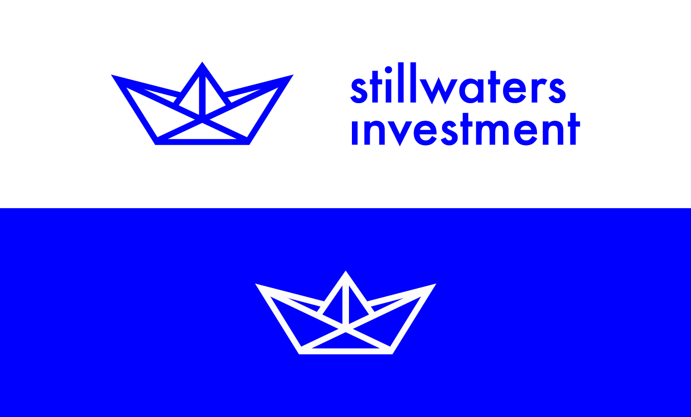 Stillwaters blue clean minimal Identity Design visual identity Ocean branding  Brand Design colorful