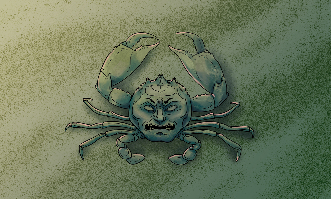 kwaidan crab horror Character ILLUSTRATION 