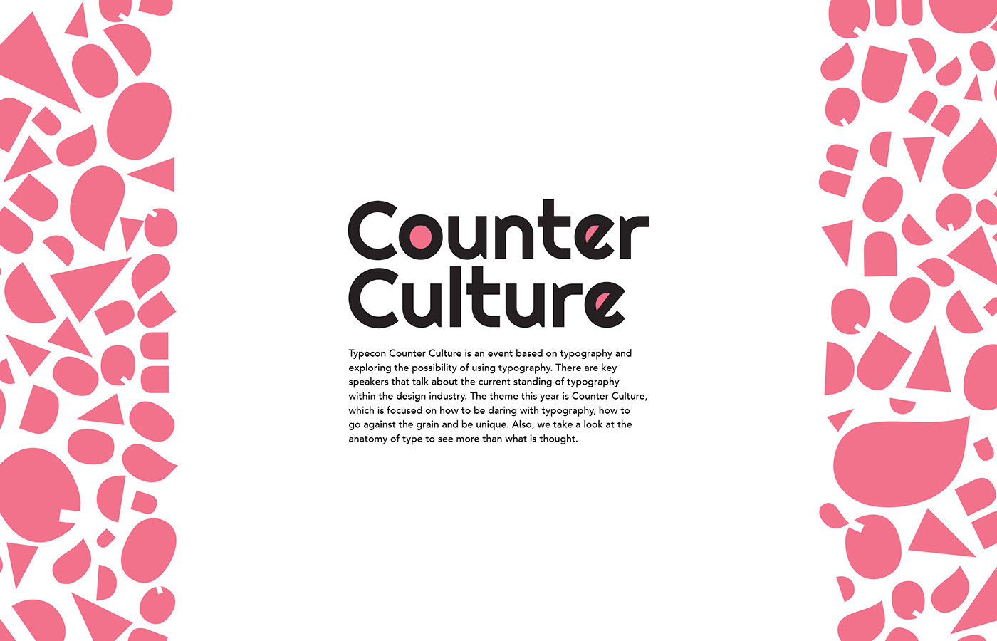 anatomy branding  Counter Culture counters Event Design Type Anatomy TypeCon typography  