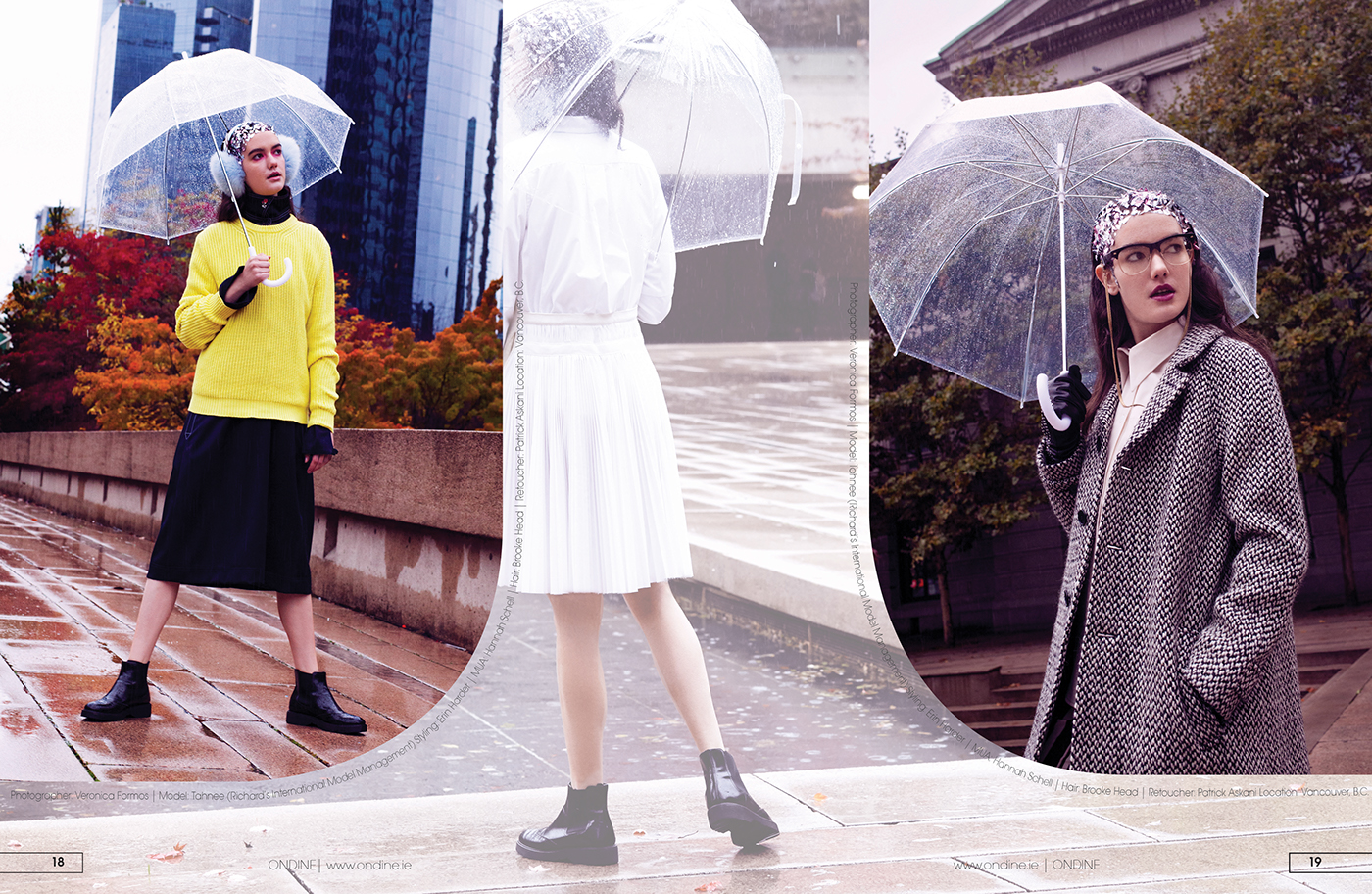 Fashion  editorial magazine art rain retouch retoucher PUBLISHED Style downtown