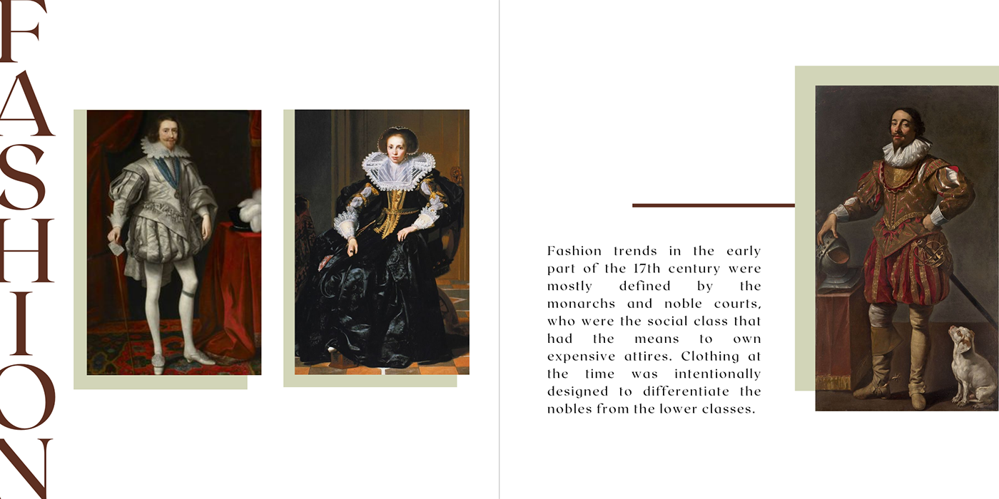 editorial design  Fashion Eras Layout research book
