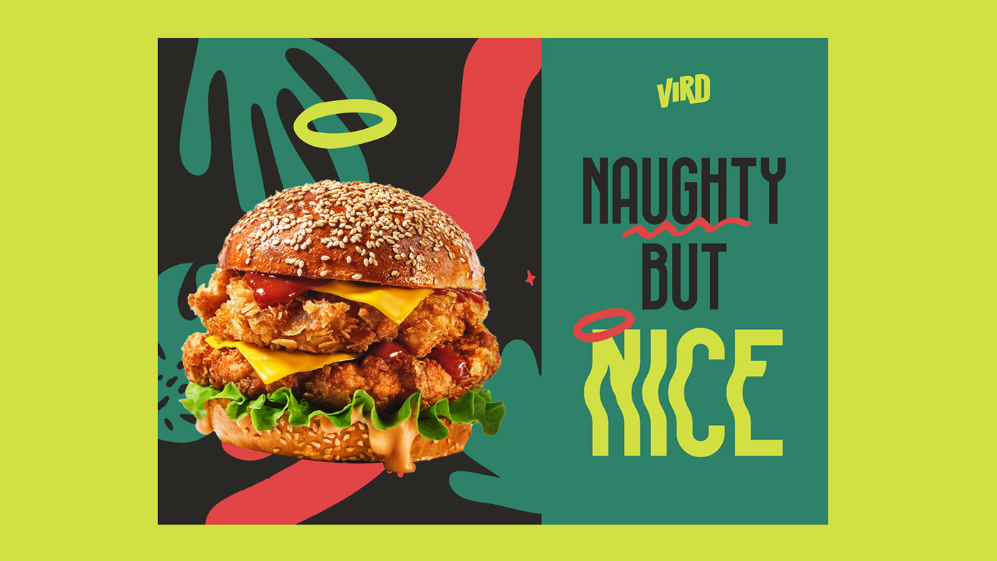 brand identity burger Food  ILLUSTRATION  Logo Design Packaging restaurant typography   vegan visual identity