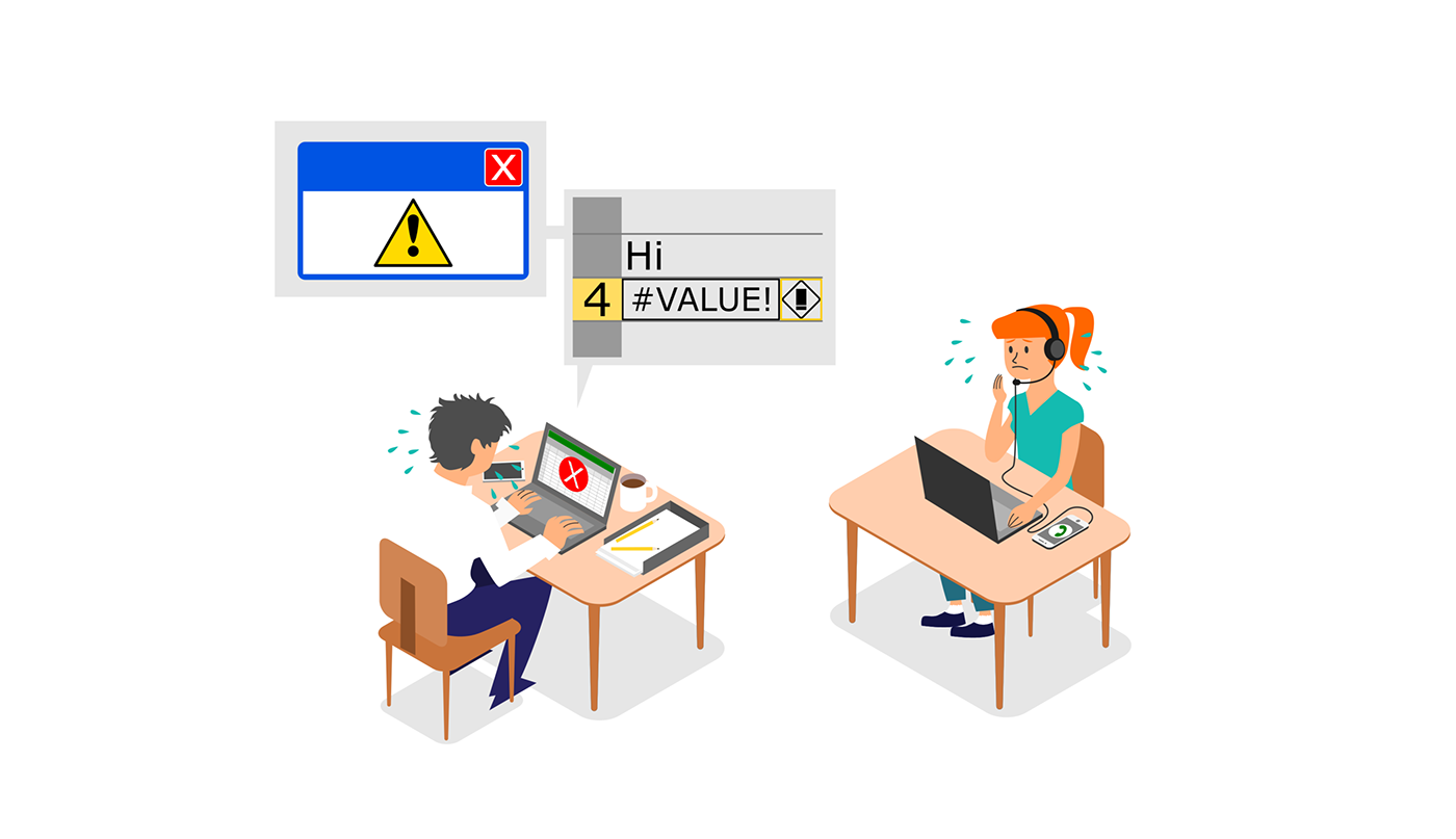 ILLUSTRATION  business business illustration software Monitoring coaching agent customer service digital illustration
