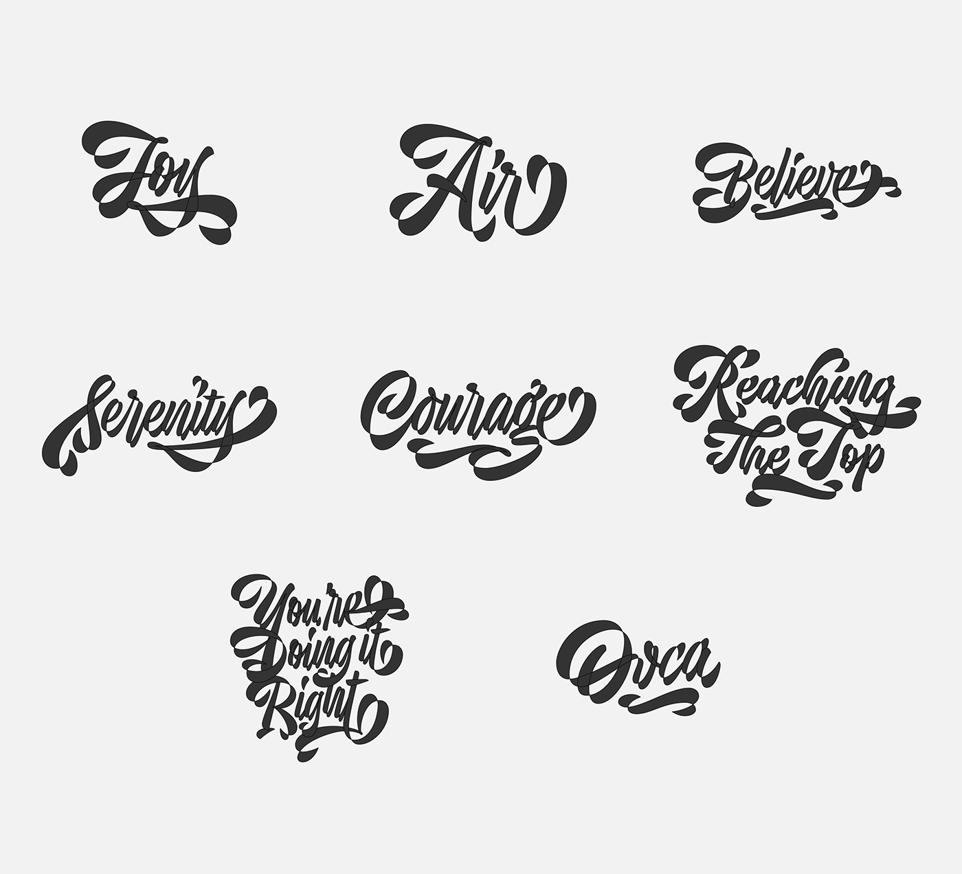 Handlettering illustracion lettering letters Style type typography   Calligraphy   display font Shadows