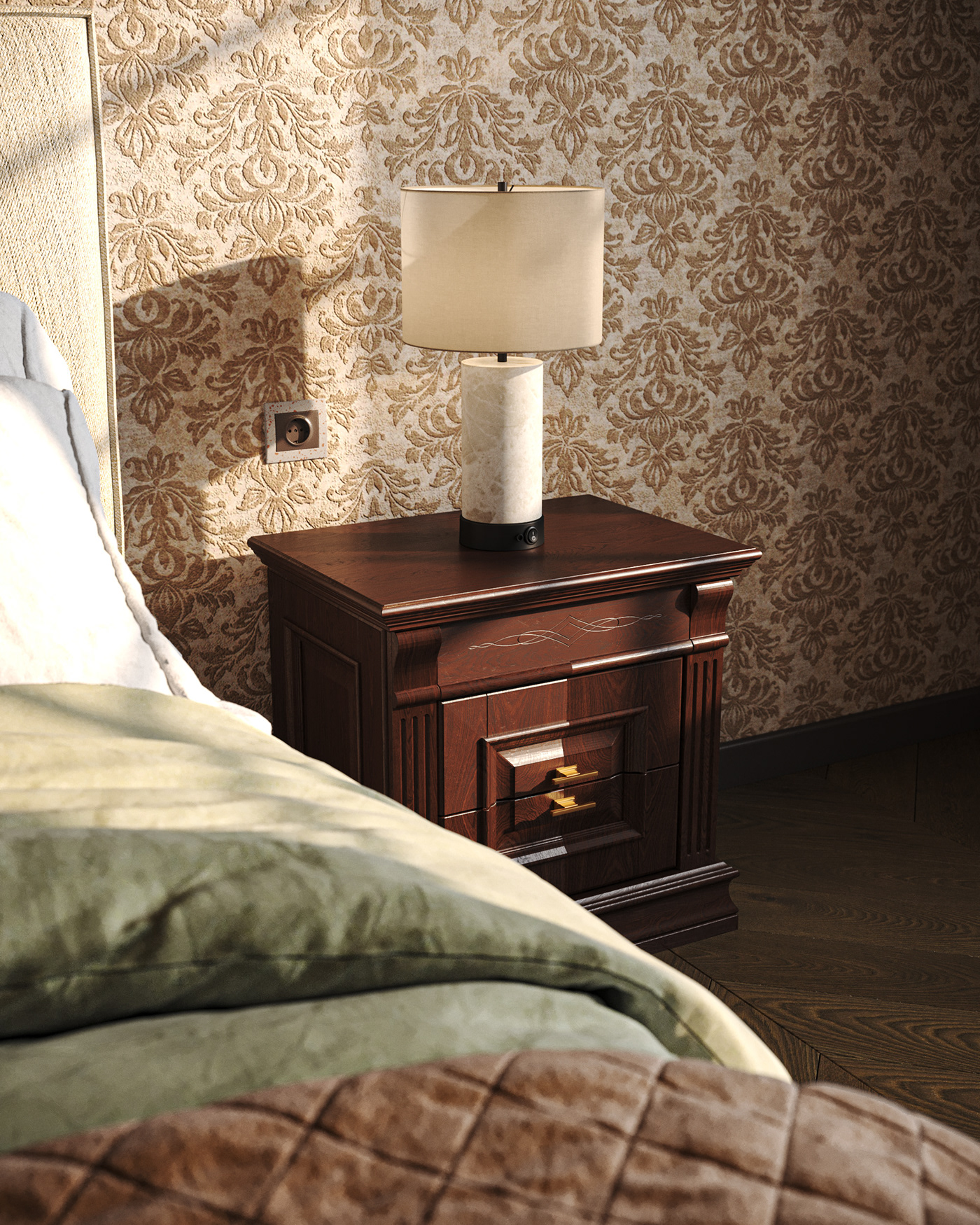 3ds max architecture bed bedroom bedroom design corona Interior interior design  Render visualization