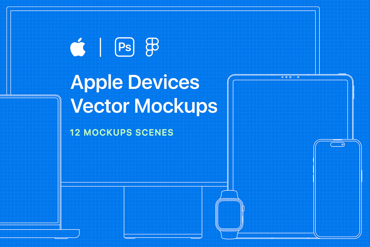 outline vector path Apple devices Mockup psd Figma fill mockups outline mockups vector apple devices