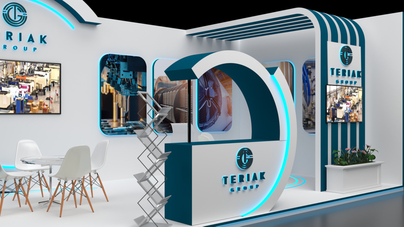 group Group Project group work Exhibition Design  Exhibition Booth stand design factory iron metal teriak