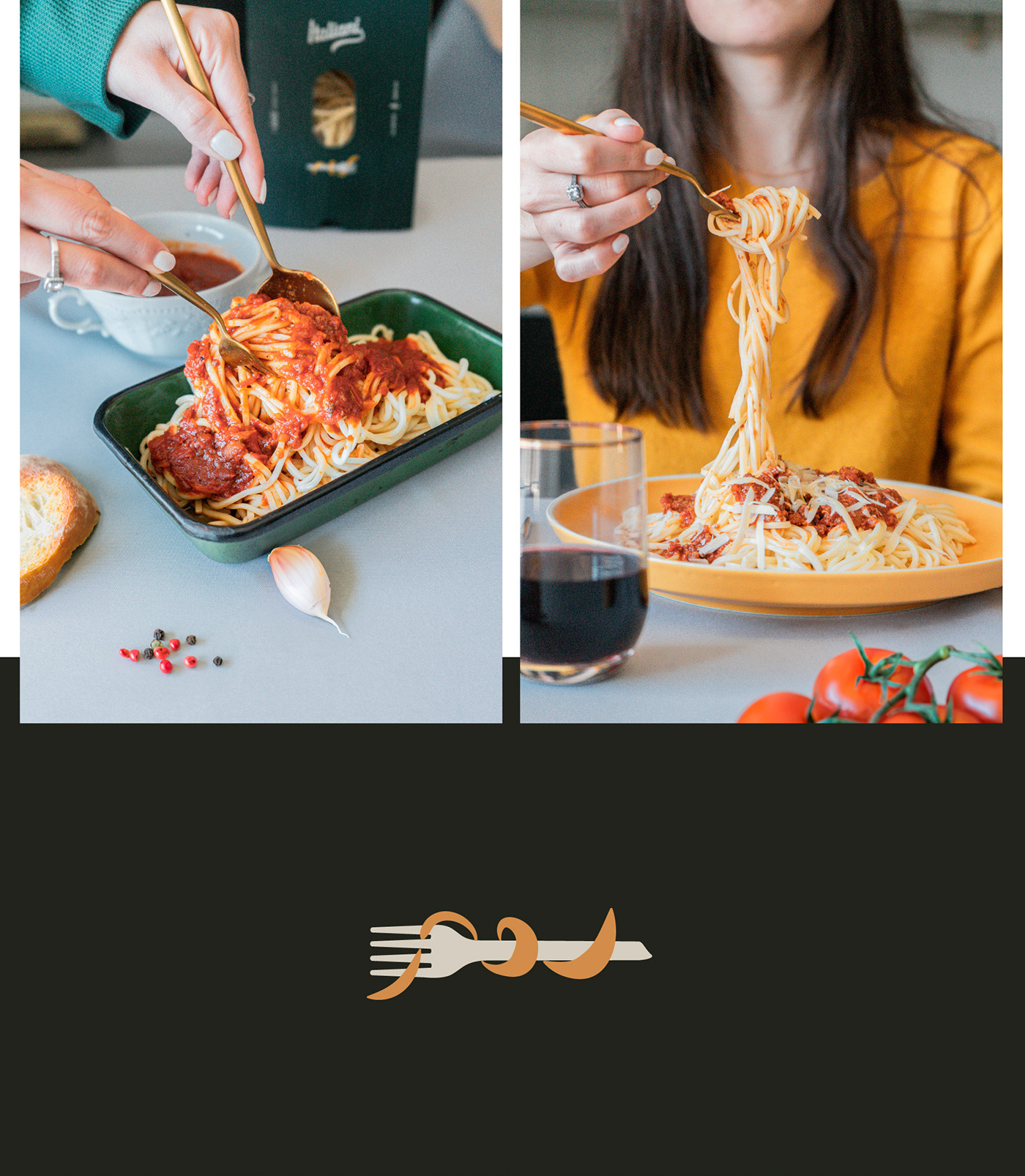 Food  visual identity brand marketing   architecture visualization interior design  Italian food brand identity