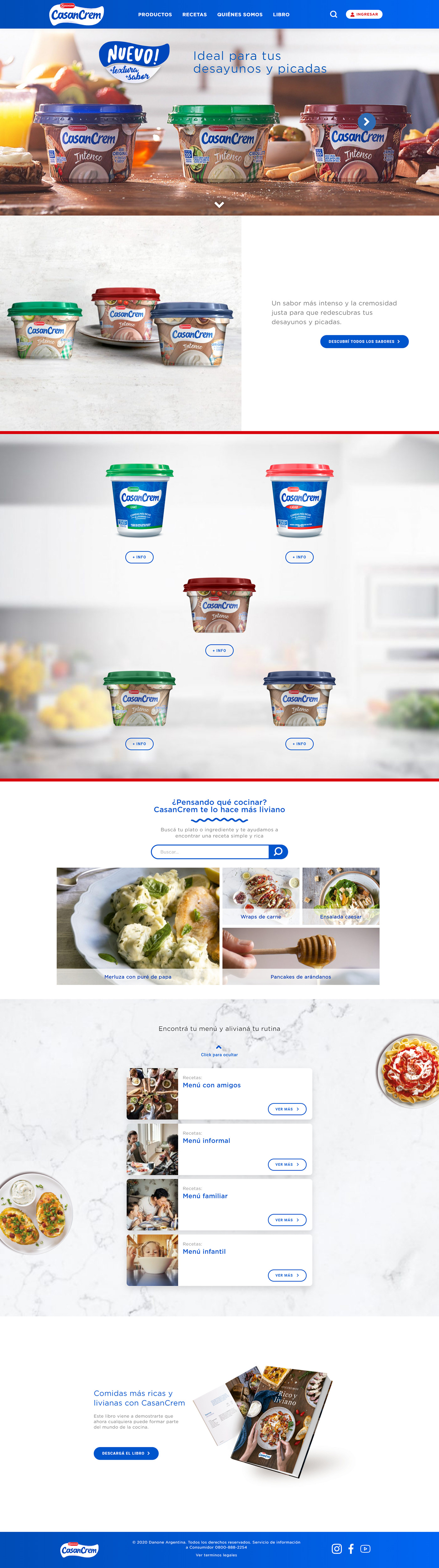 brand Food  recipes web development  wordpress