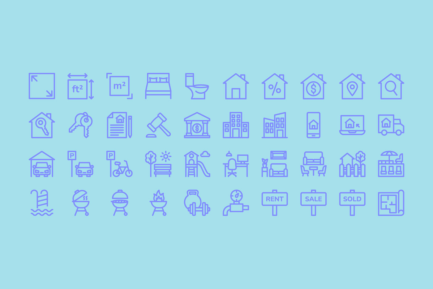 real estate icon pack