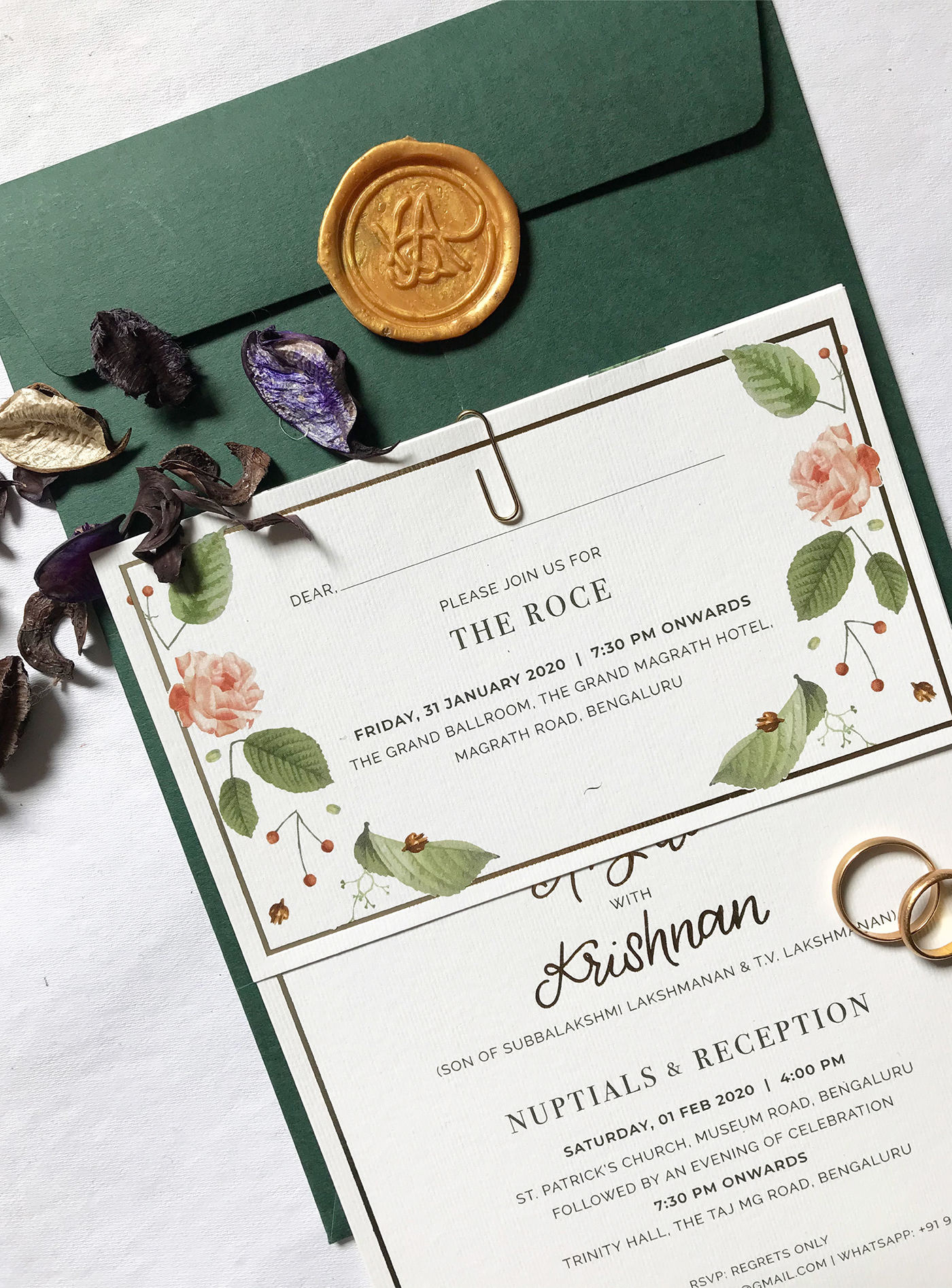 botanic floral indian invite lettering marriage monogram Photography  wedding