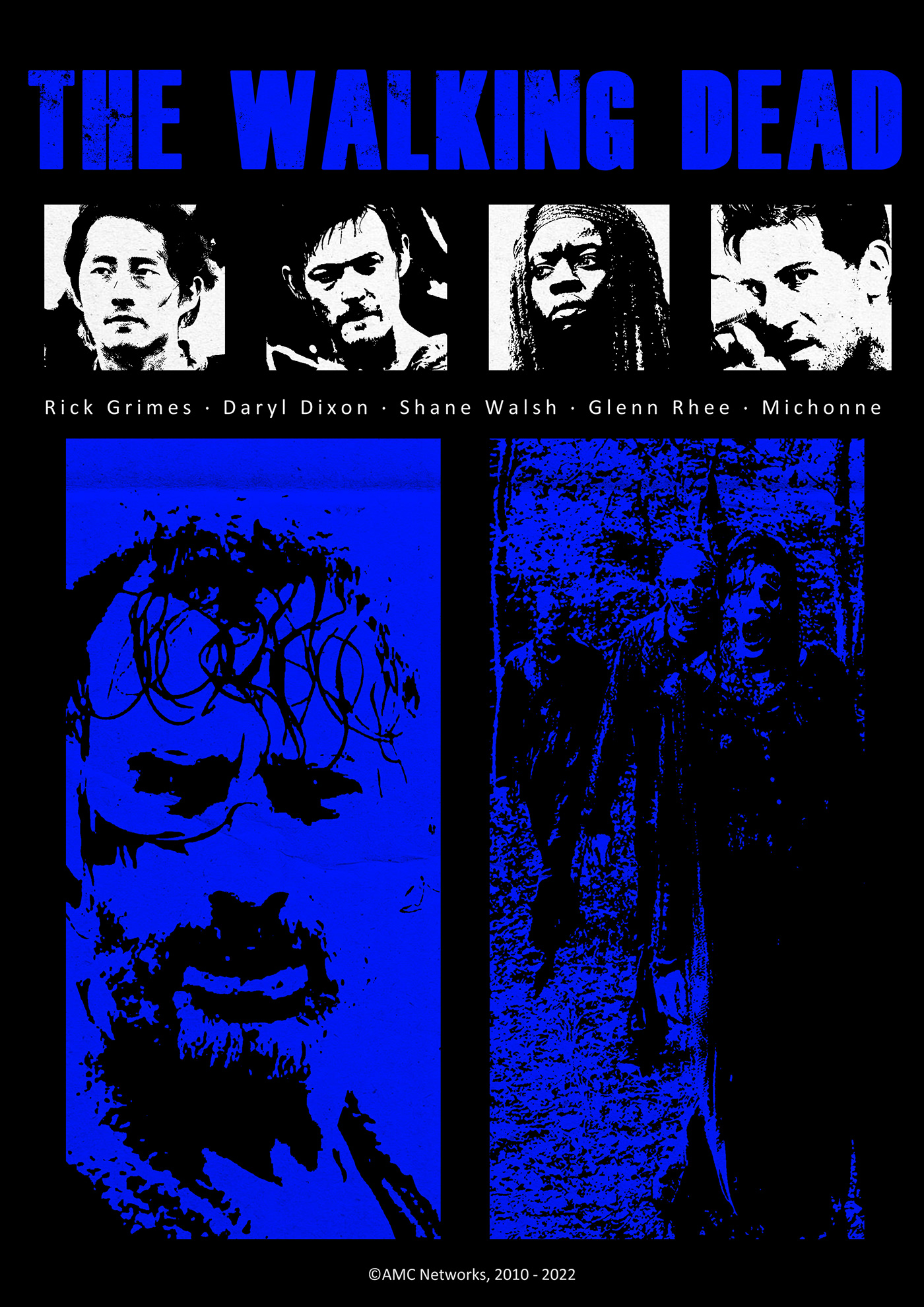 poster Poster Design graphic design  photoshop The walking Dead tv series rick grimes zombies twd The walking dead poster