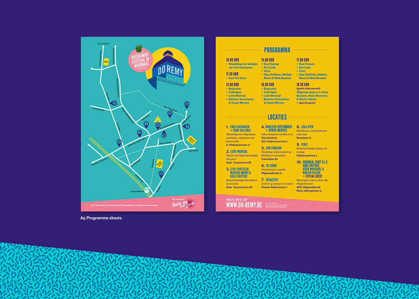 Adobe Portfolio festival music Muziek poster Website remy Wijgmaal Leuven doremy