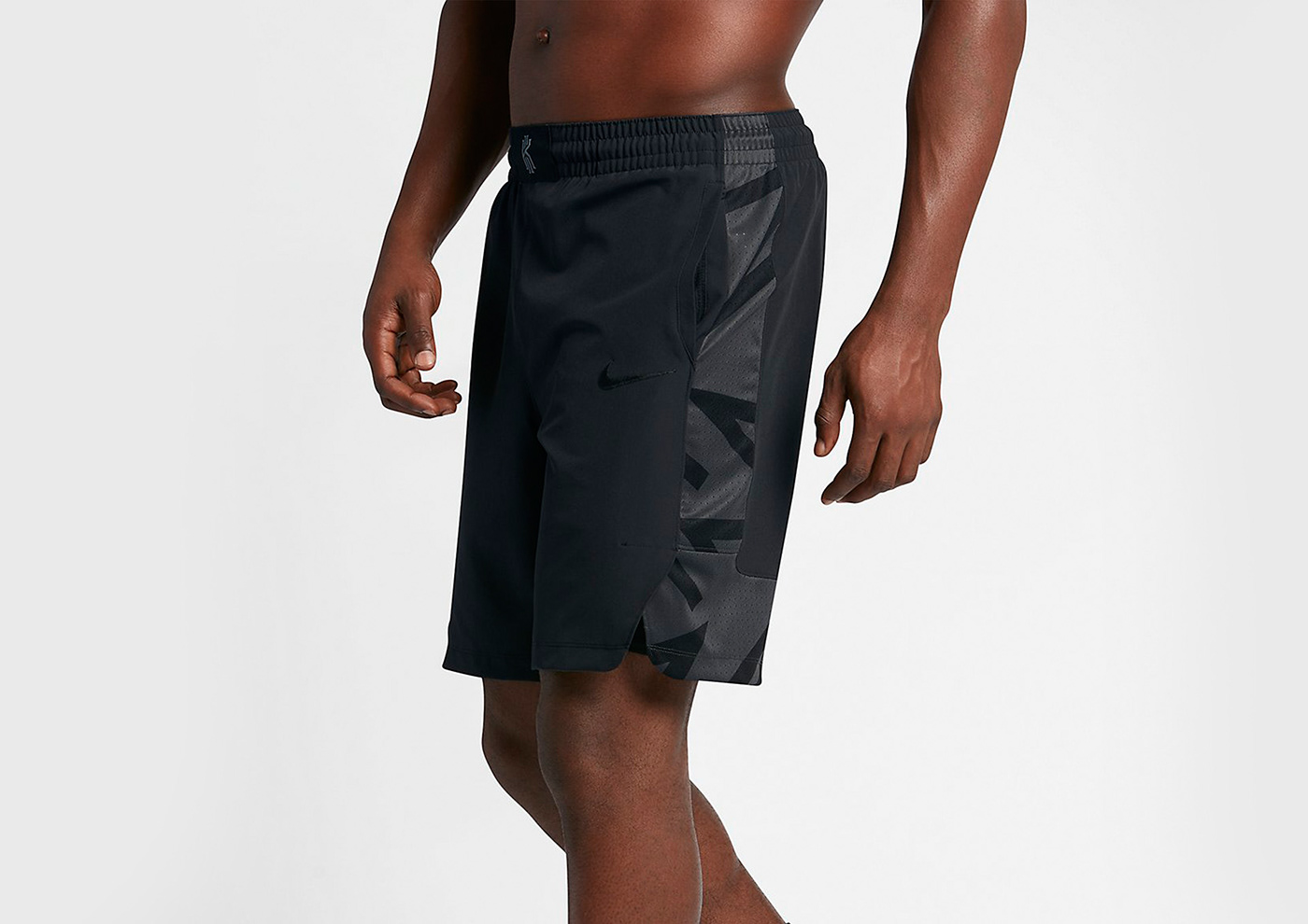 Nike basket kyrie irving hoodie texture pattern apparel design lines black & white
