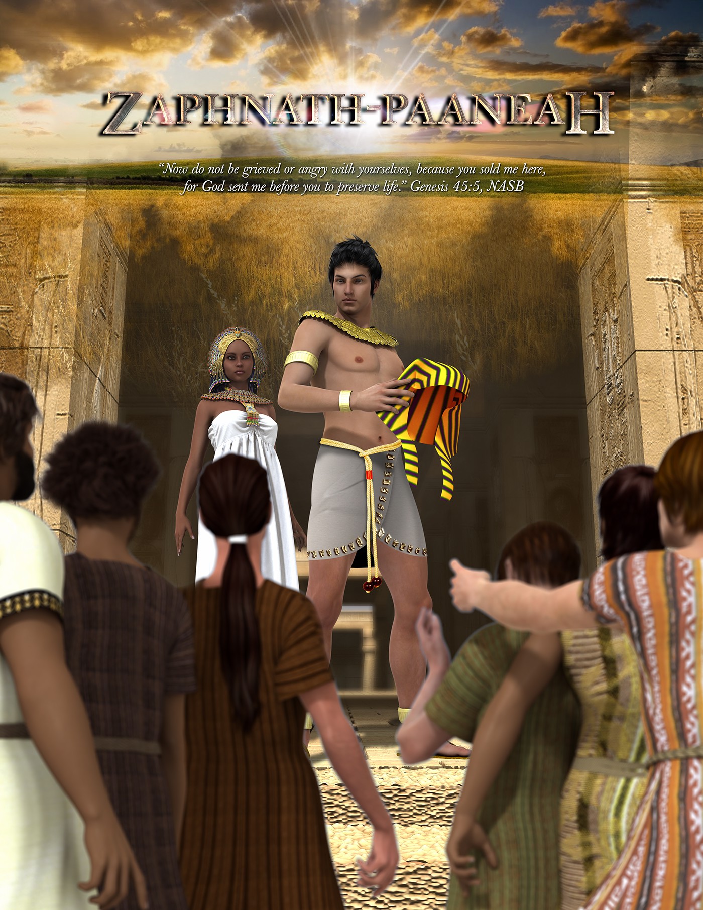bible daz studio 3d render characters biblical historical egyptian