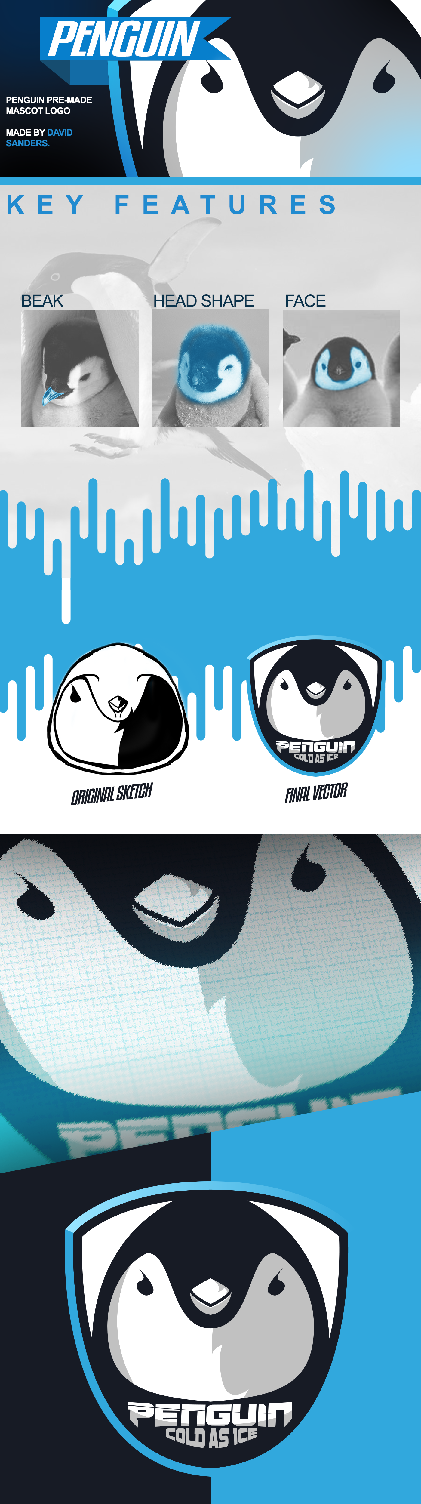 esports Mascot logo mascot logo penguin esports logo  Gaming
