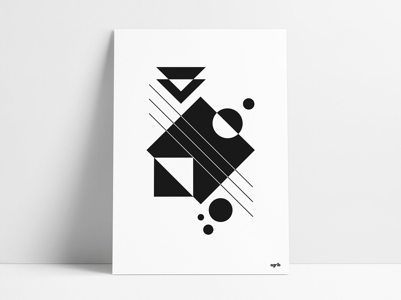 abstract agrib art geometric negative space poster Poster Design posterdesign print shapes