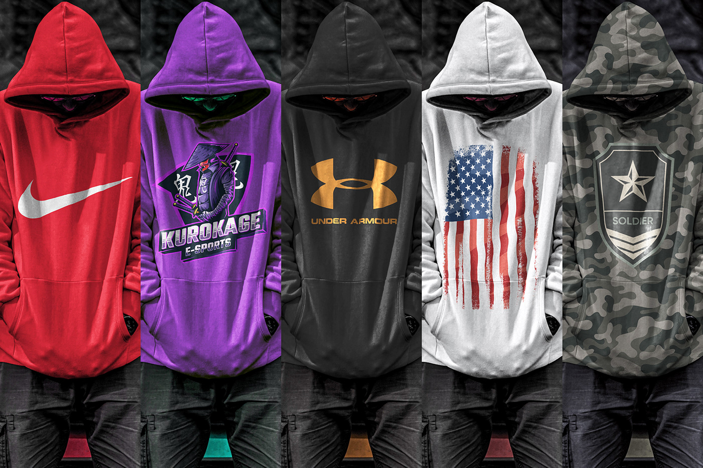 Download FREE PSD URBAN HOODIE MOCKUP OF A YOUNG MAN on Behance