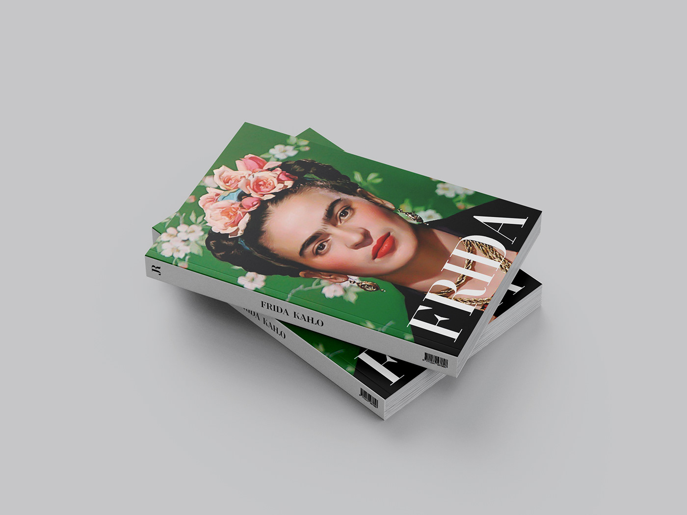 book edition editorial Frida Kahlo InDesign photoshop portrait print Projet Édition typography  