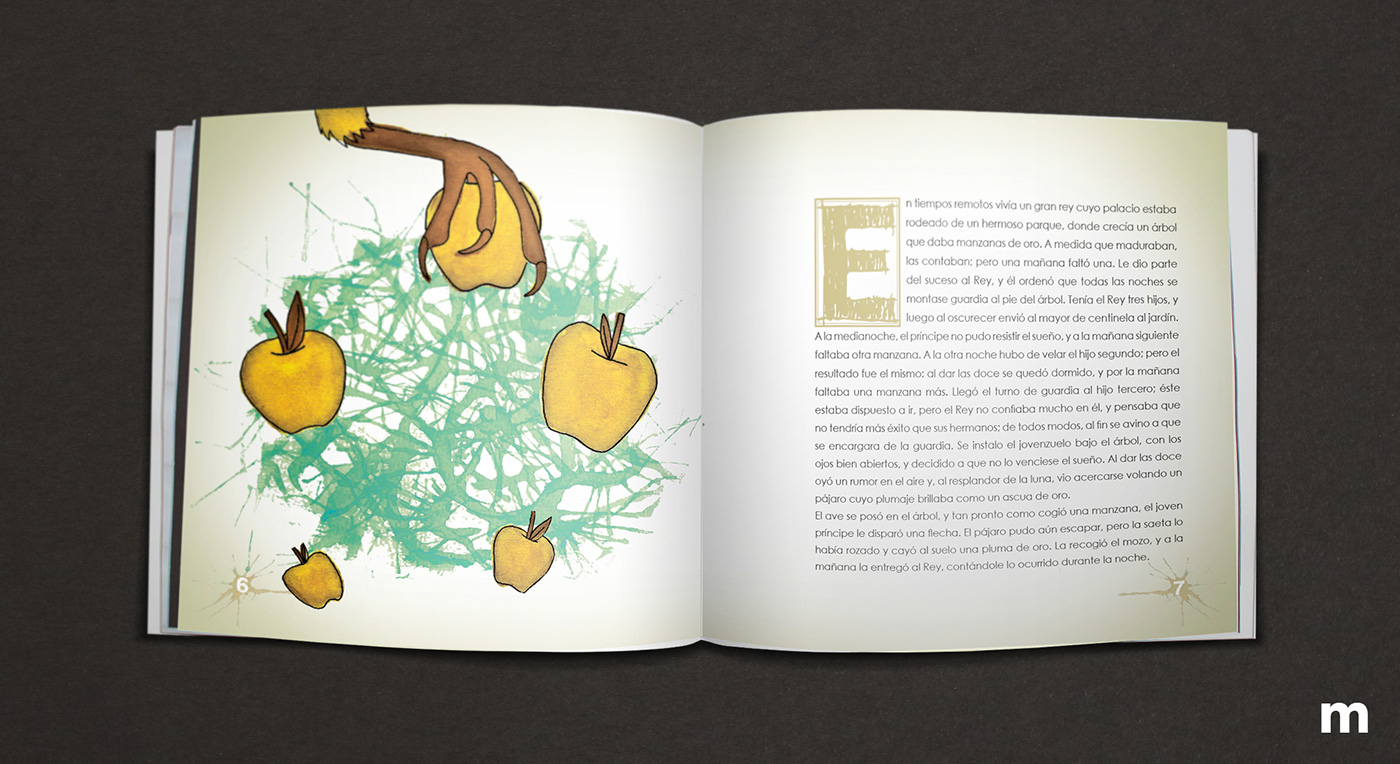 editorial design  kids book graphic design  grimm