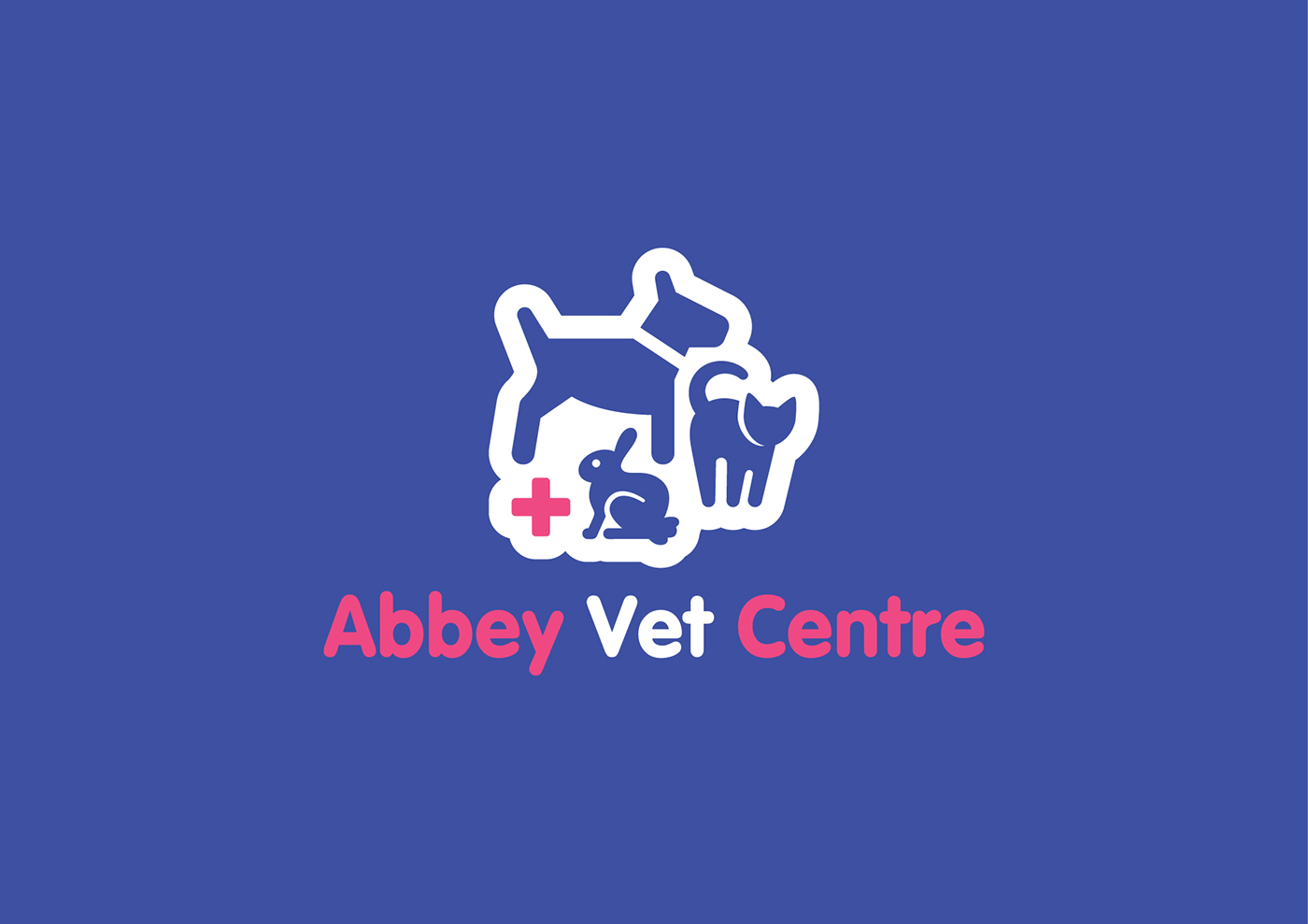 vet pets veterinary logo Web pink blue UK