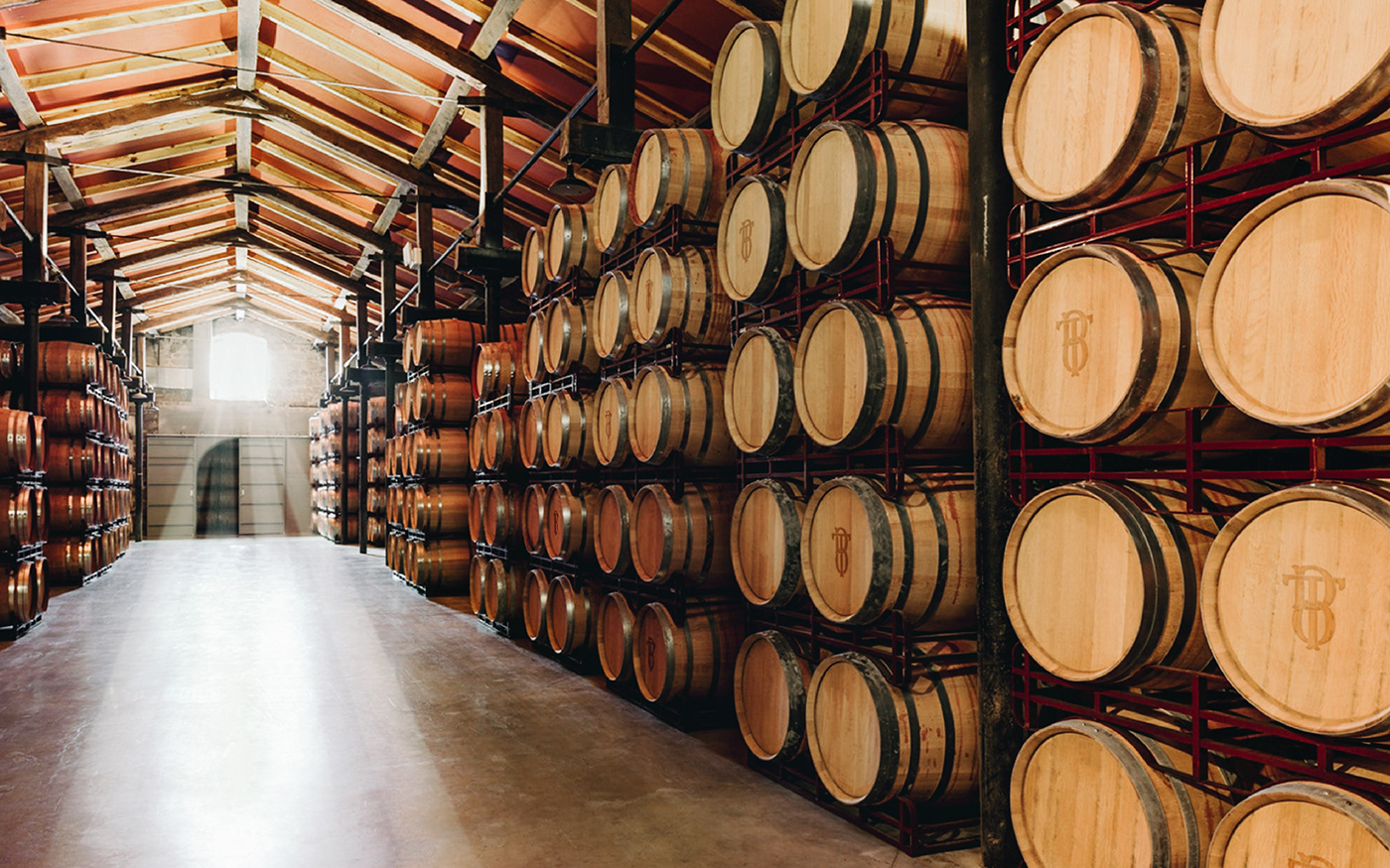 Terra d'Oro wine barrels